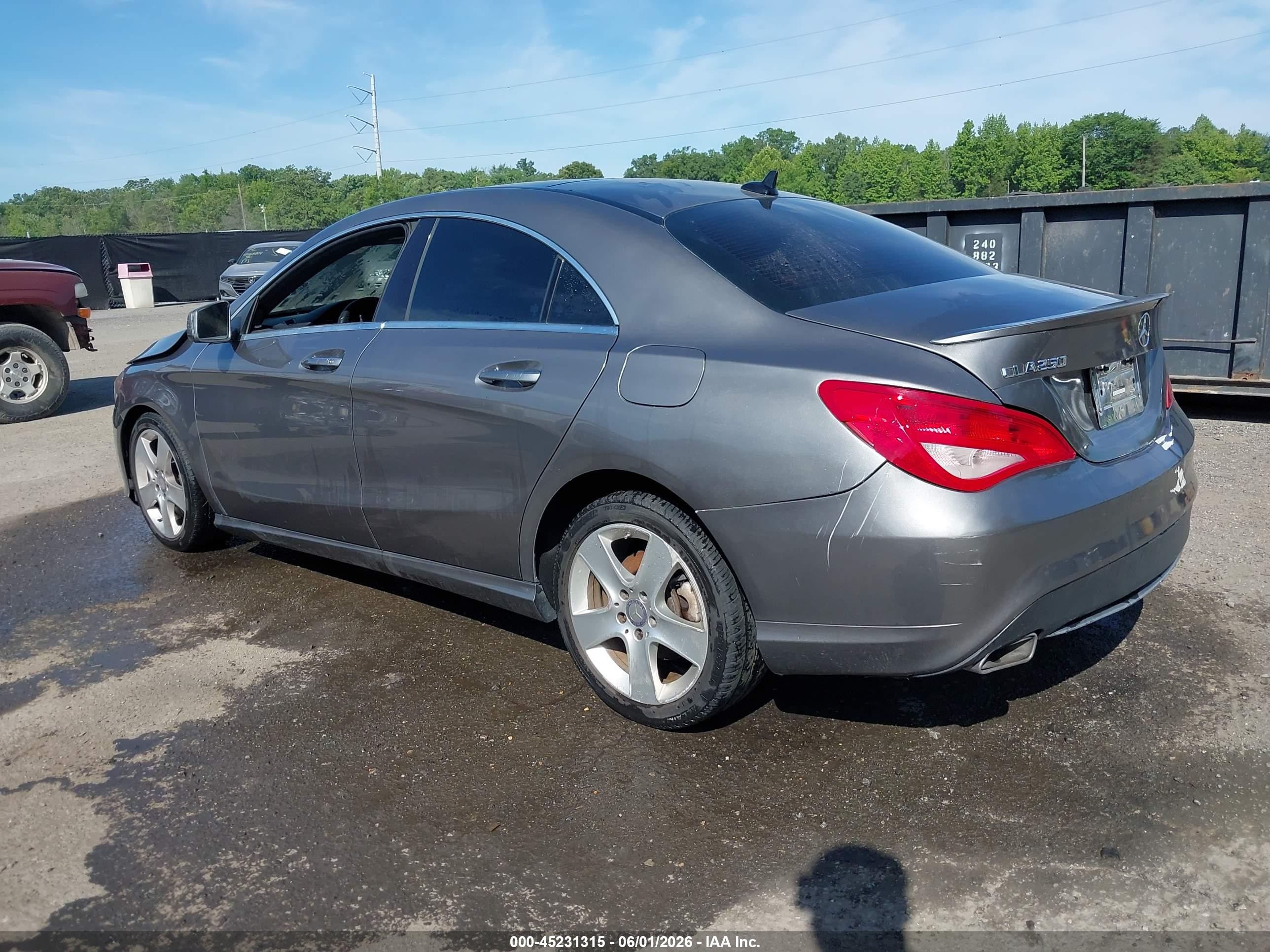2015 Mercedes-benz Cla 250 4matic Gray vin: WDDSJ4GB8FN282281
