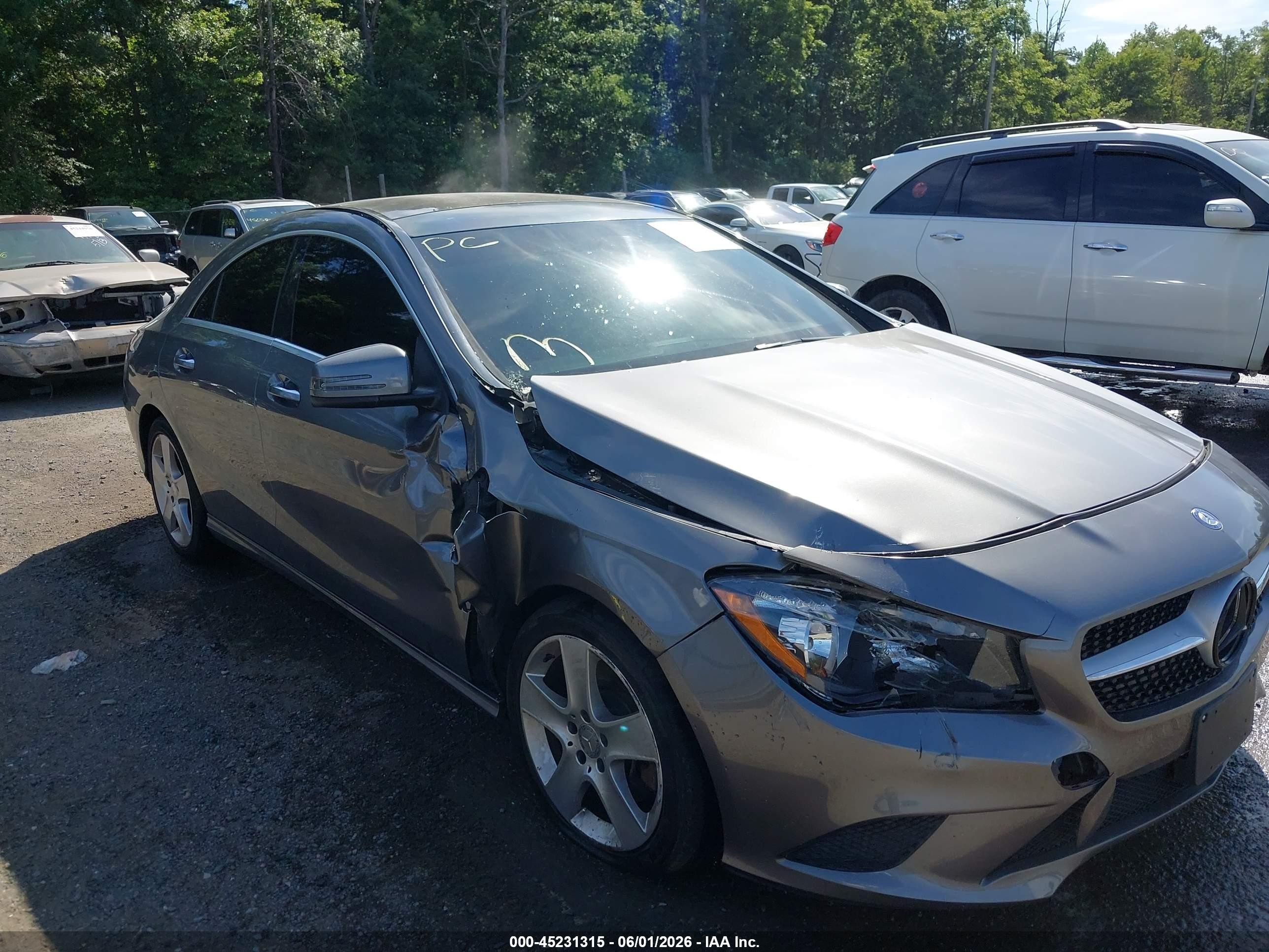 2015 Mercedes-benz Cla 250 4matic Gray vin: WDDSJ4GB8FN282281