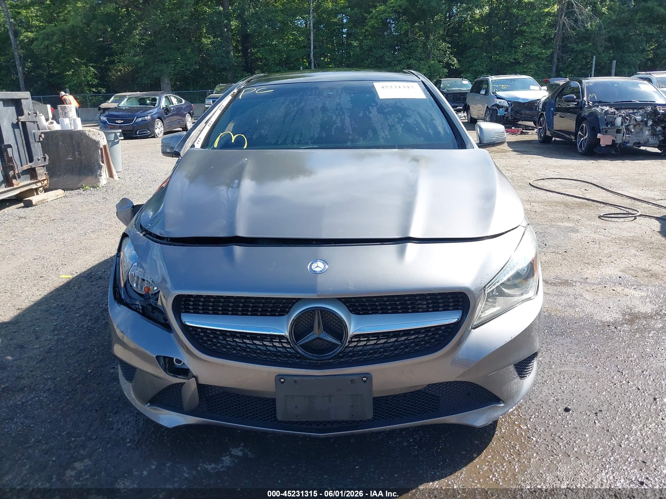 2015 Mercedes-benz Cla 250 4matic Gray vin: WDDSJ4GB8FN282281