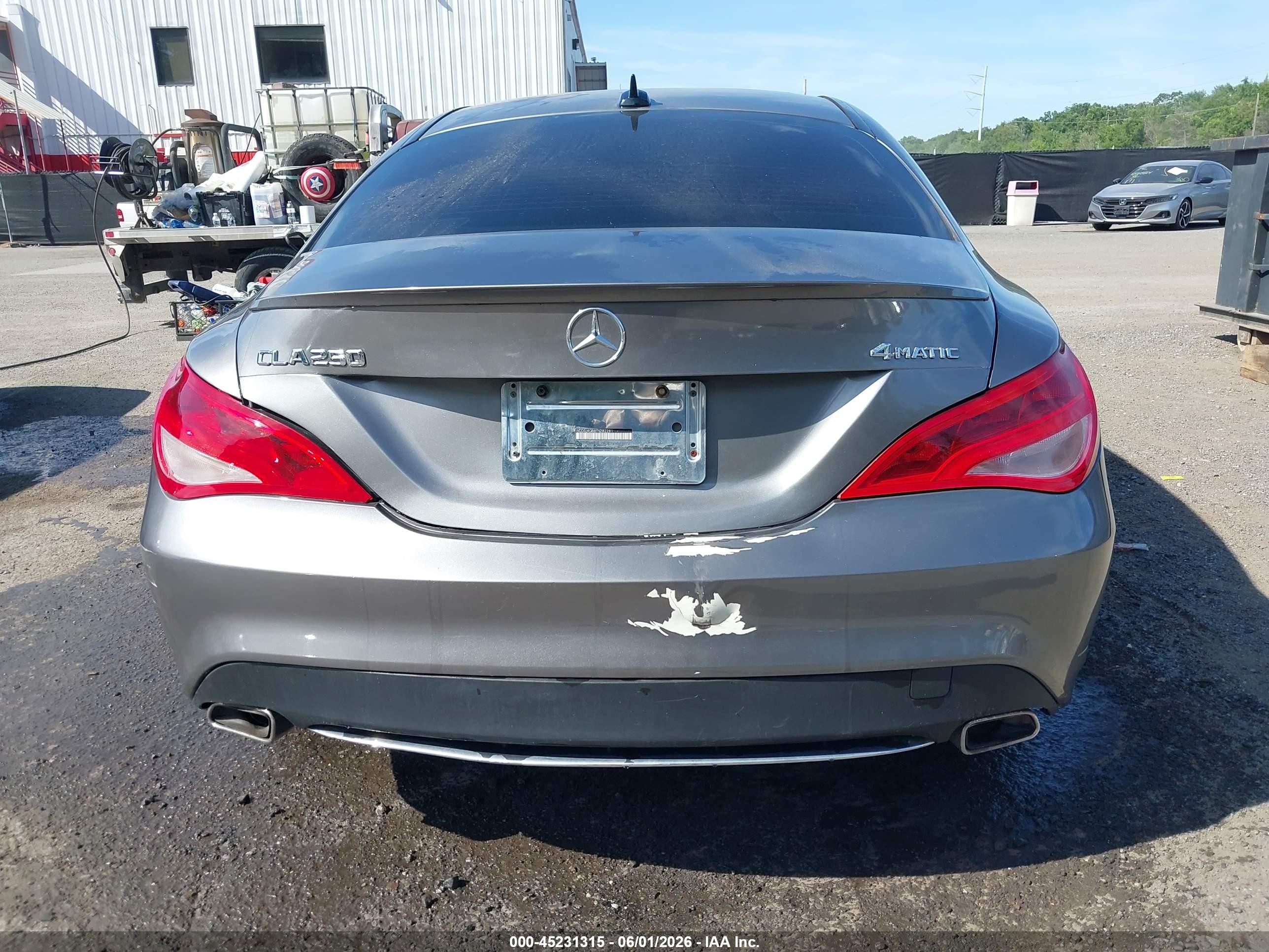 2015 Mercedes-benz Cla 250 4matic Gray vin: WDDSJ4GB8FN282281