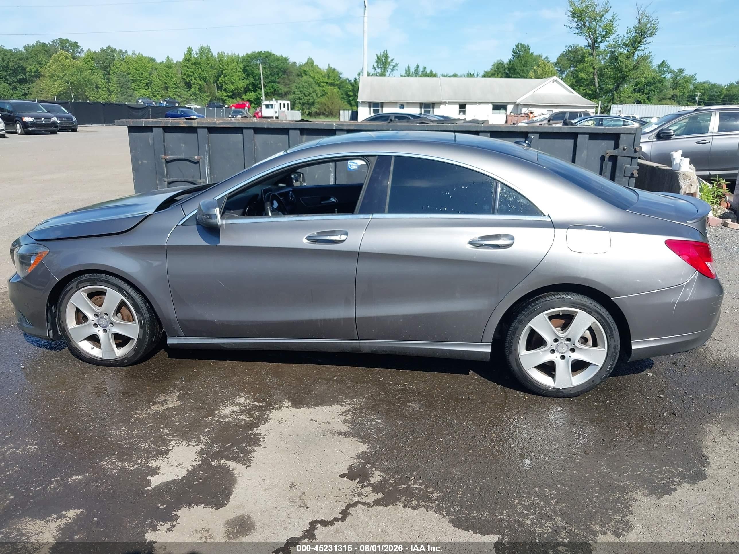 2015 Mercedes-benz Cla 250 4matic Gray vin: WDDSJ4GB8FN282281