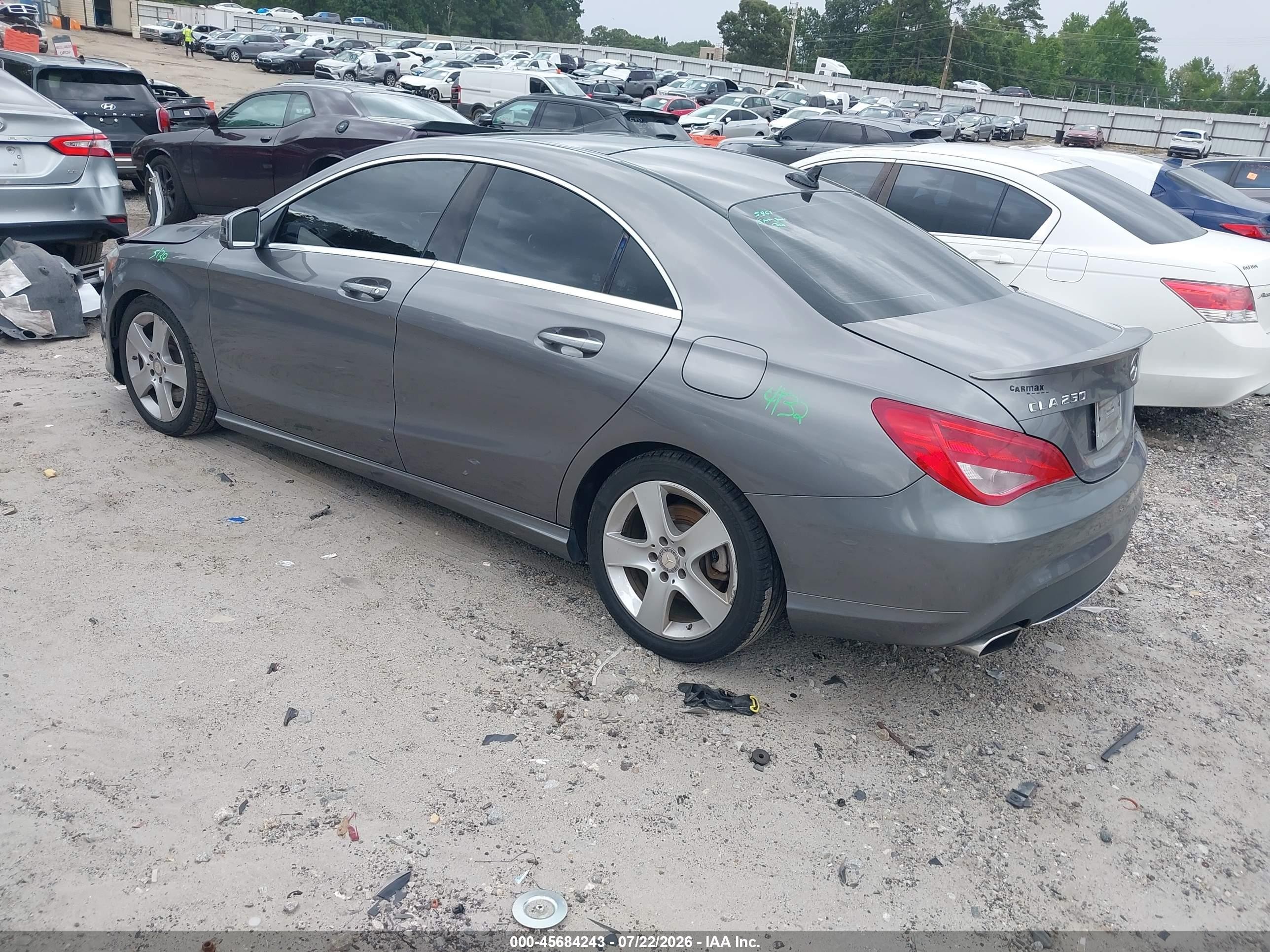 2016 Mercedes-benz Cla 250 4matic Gray vin: WDDSJ4GB8GN349155