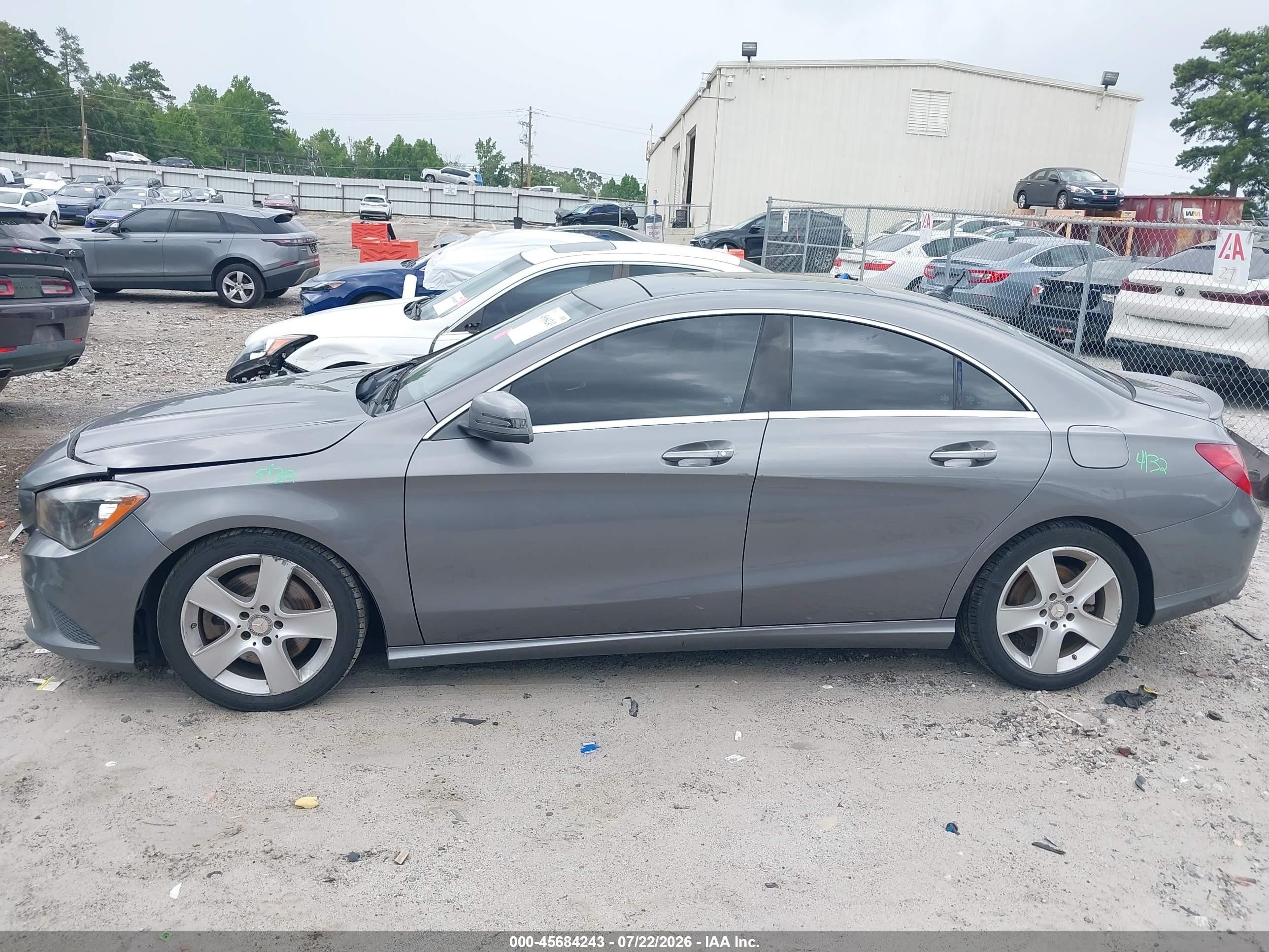 2016 Mercedes-benz Cla 250 4matic Gray vin: WDDSJ4GB8GN349155