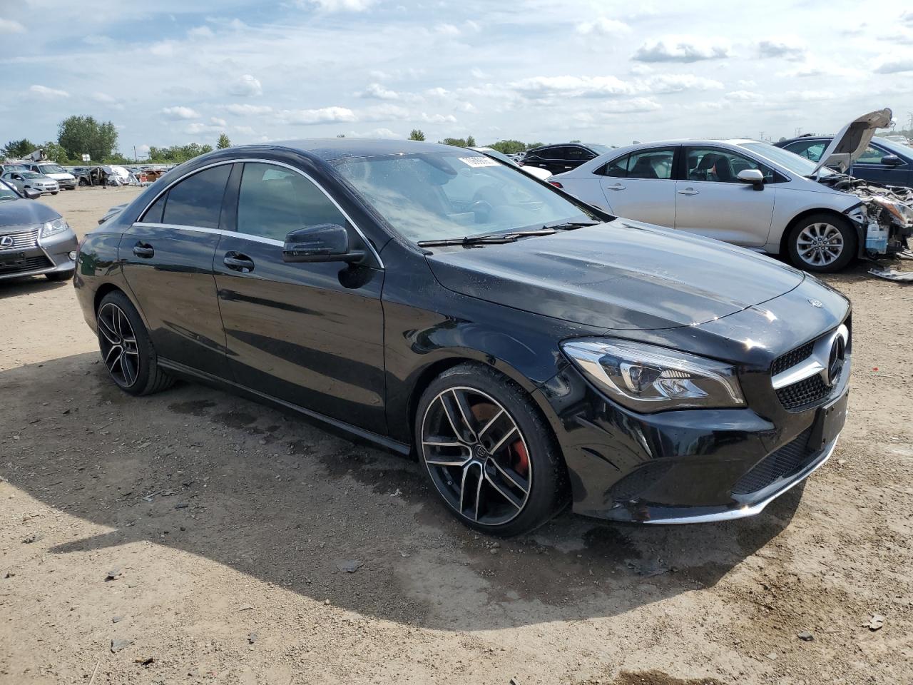 2018 Mercedes-benz Cla 250 4matic Черный vin: WDDSJ4GB8JN554935