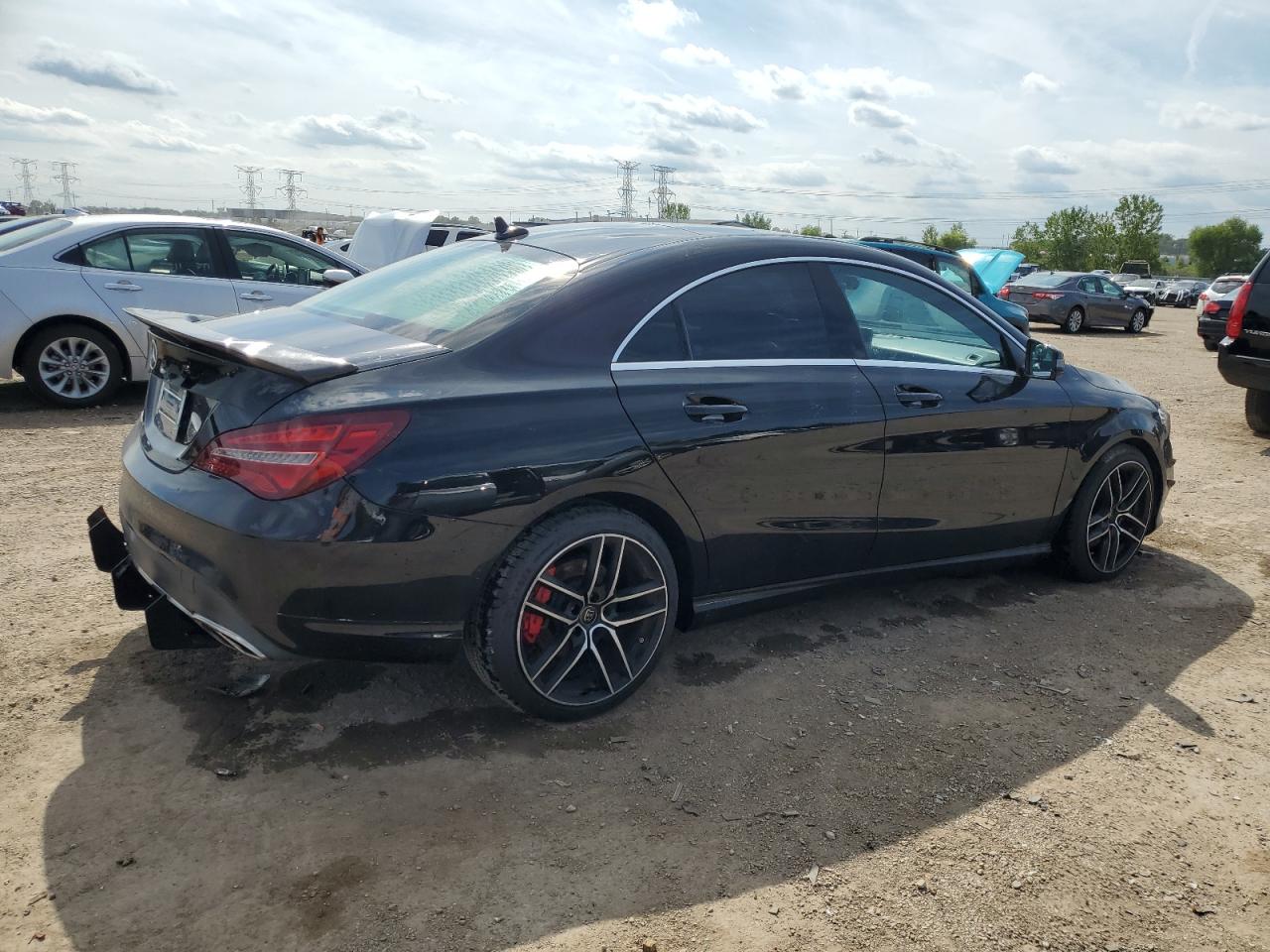 2018 Mercedes-benz Cla 250 4matic Черный vin: WDDSJ4GB8JN554935