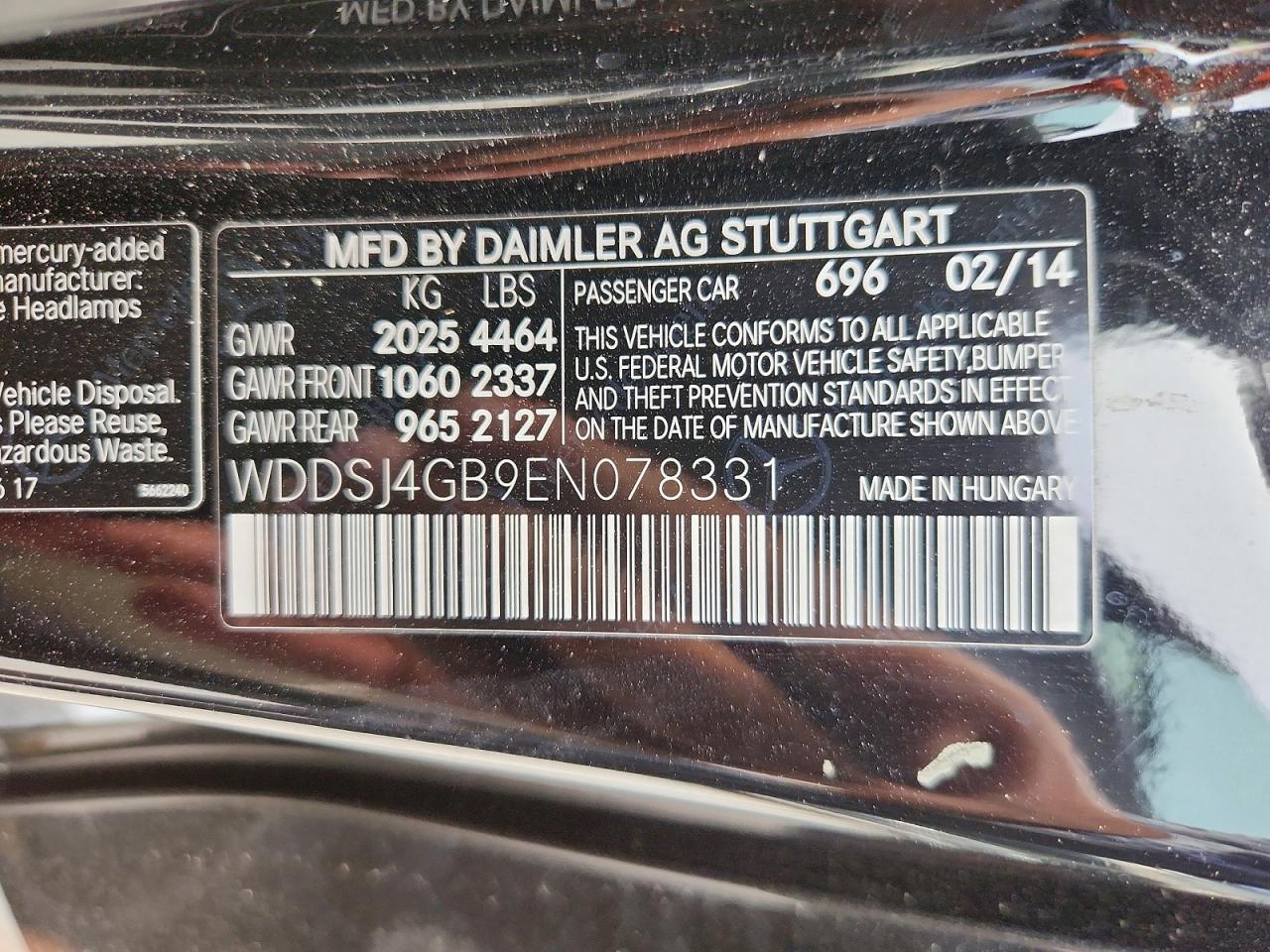 2014 Mercedes-benz Cla 250 4matic Black vin: WDDSJ4GB9EN078331
