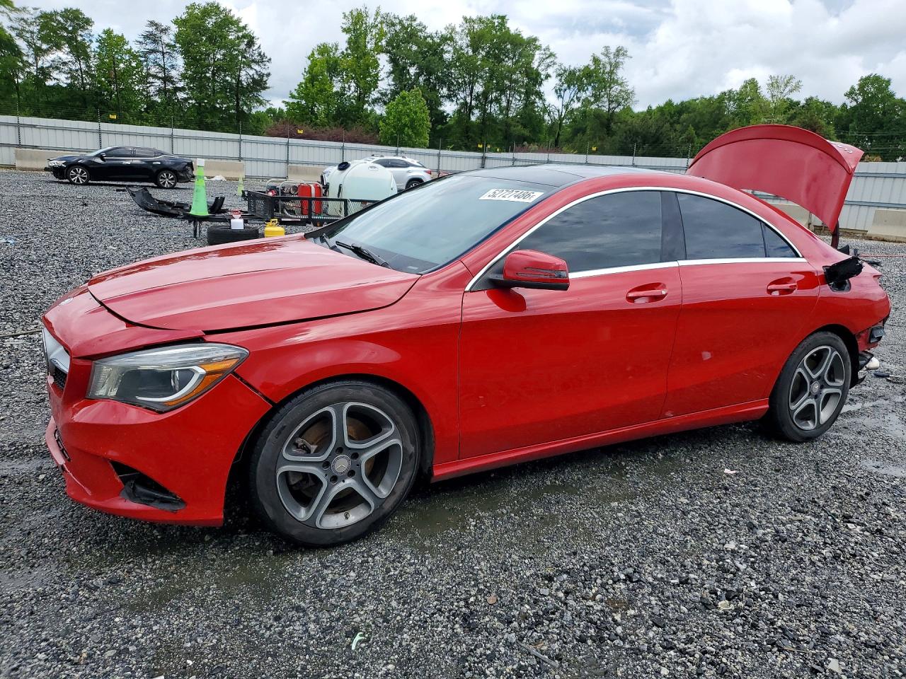 2014 Mercedes-benz Cla 250 4matic Red vin: WDDSJ4GB9EN088096
