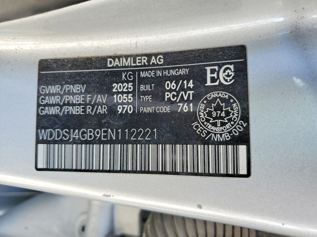 2014 Mercedes-benz Cla 250 4matic Silver vin: WDDSJ4GB9EN112221