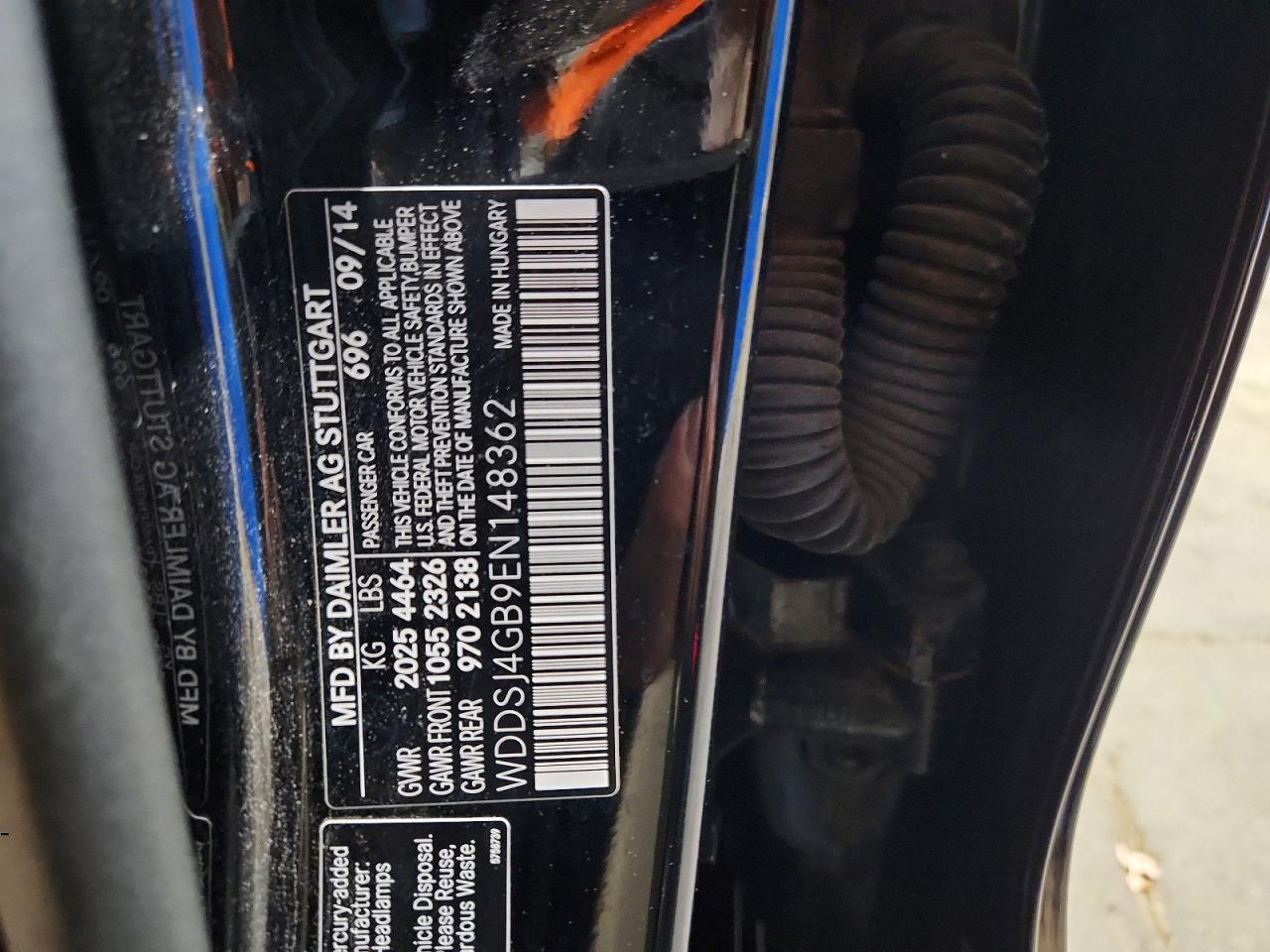 2014 Mercedes-benz Cla 250 4matic Black vin: WDDSJ4GB9EN148362