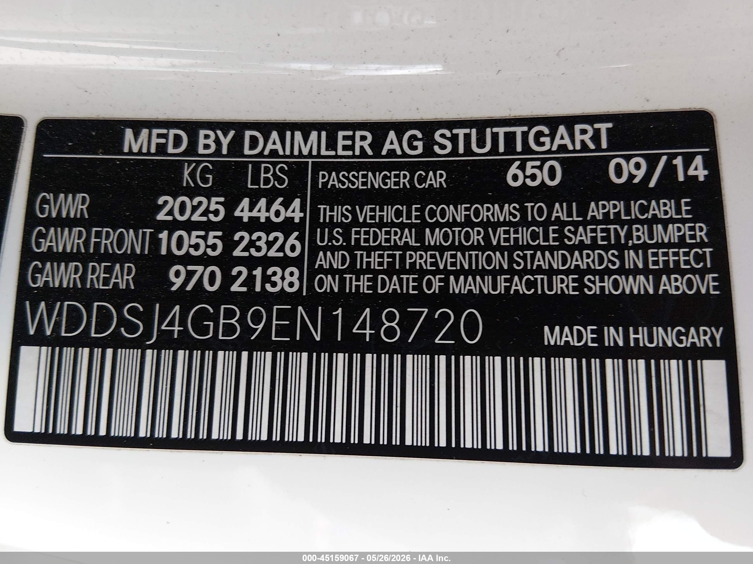 2014 Mercedes-benz Cla 250 4matic White vin: WDDSJ4GB9EN148720