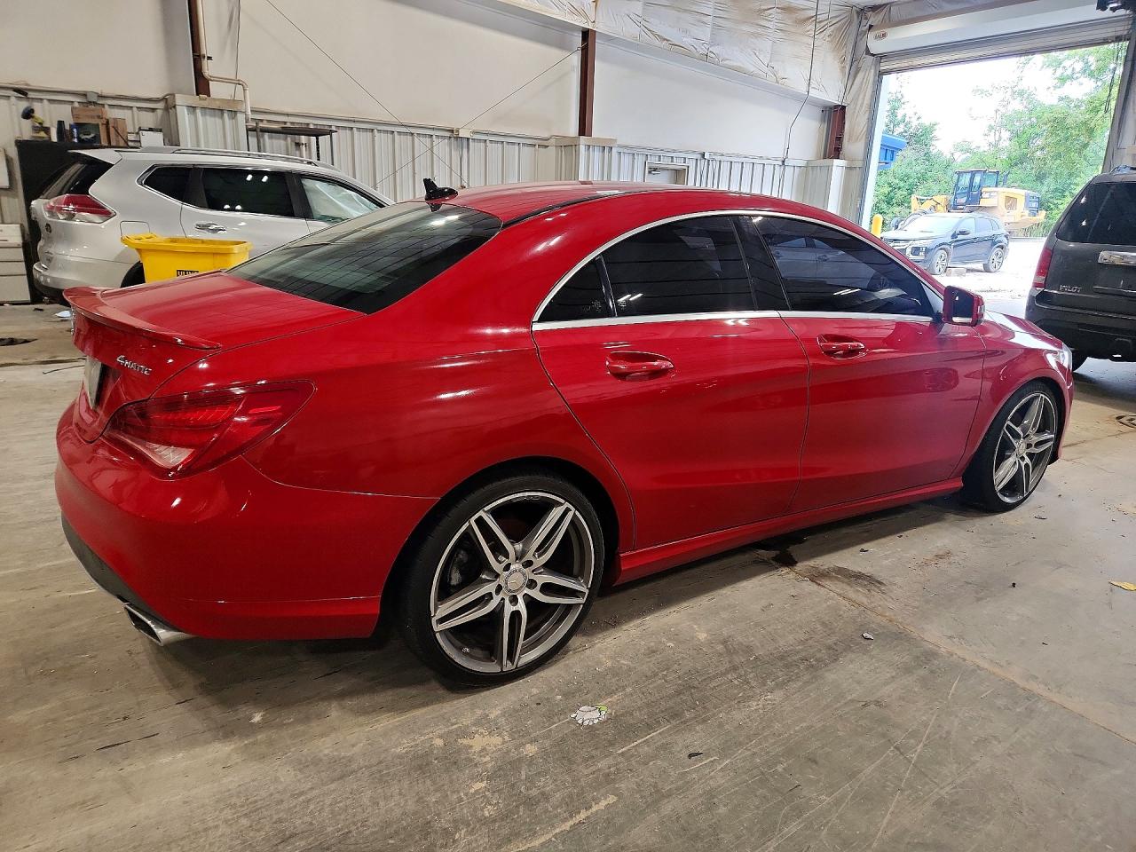 2015 Mercedes-benz Cla 250 4matic Red vin: WDDSJ4GB9FN176342