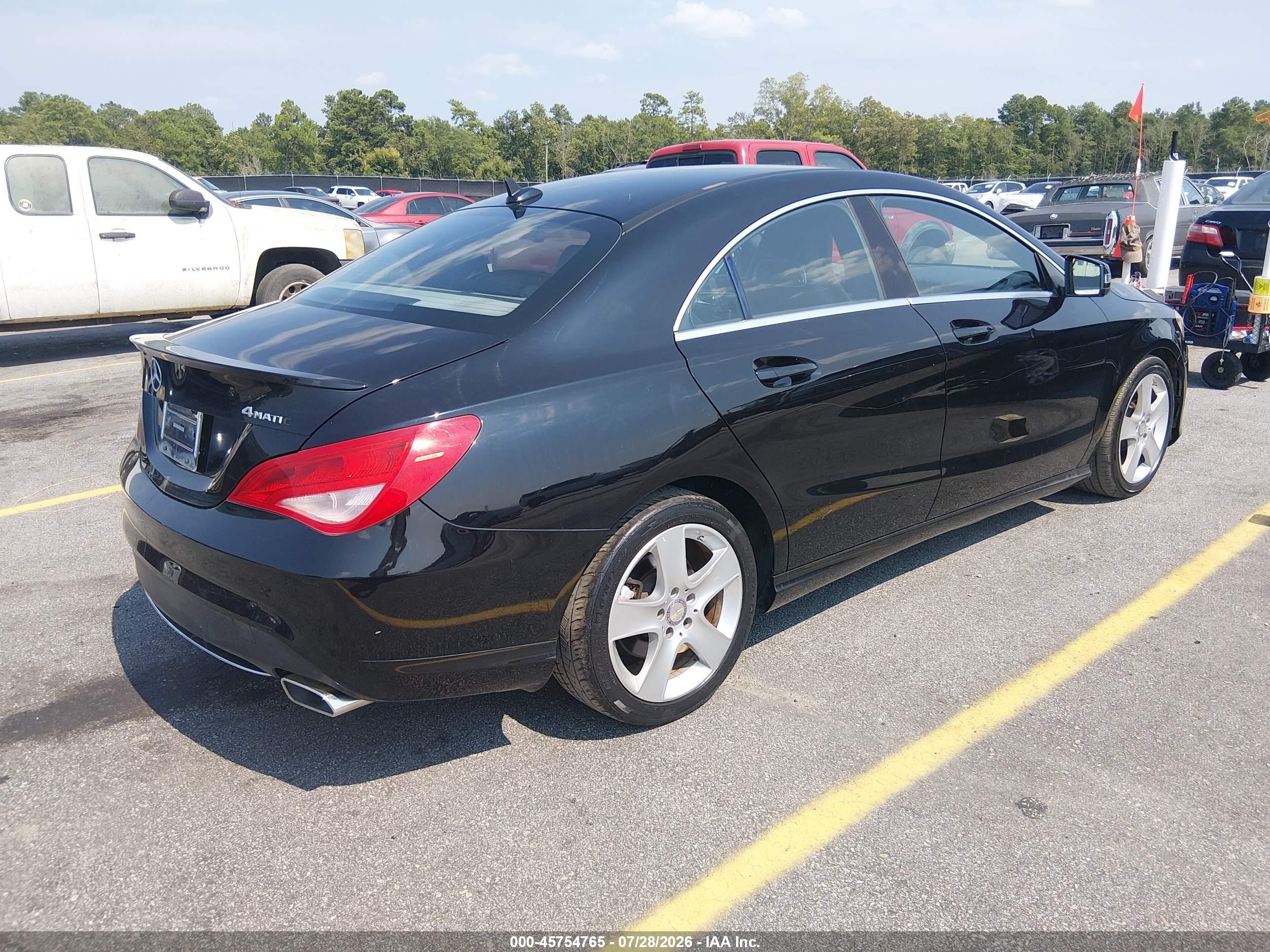 2015 Mercedes-benz Cla 250 4matic Black vin: WDDSJ4GB9FN176664
