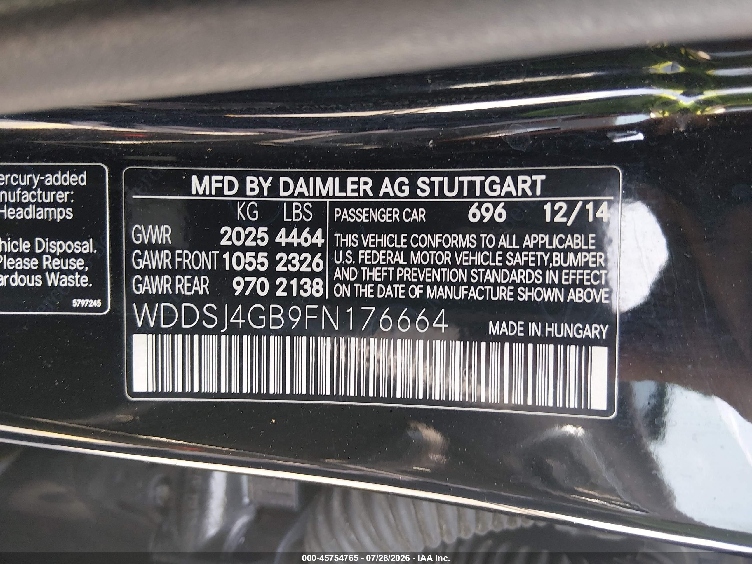 2015 Mercedes-benz Cla 250 4matic Black vin: WDDSJ4GB9FN176664