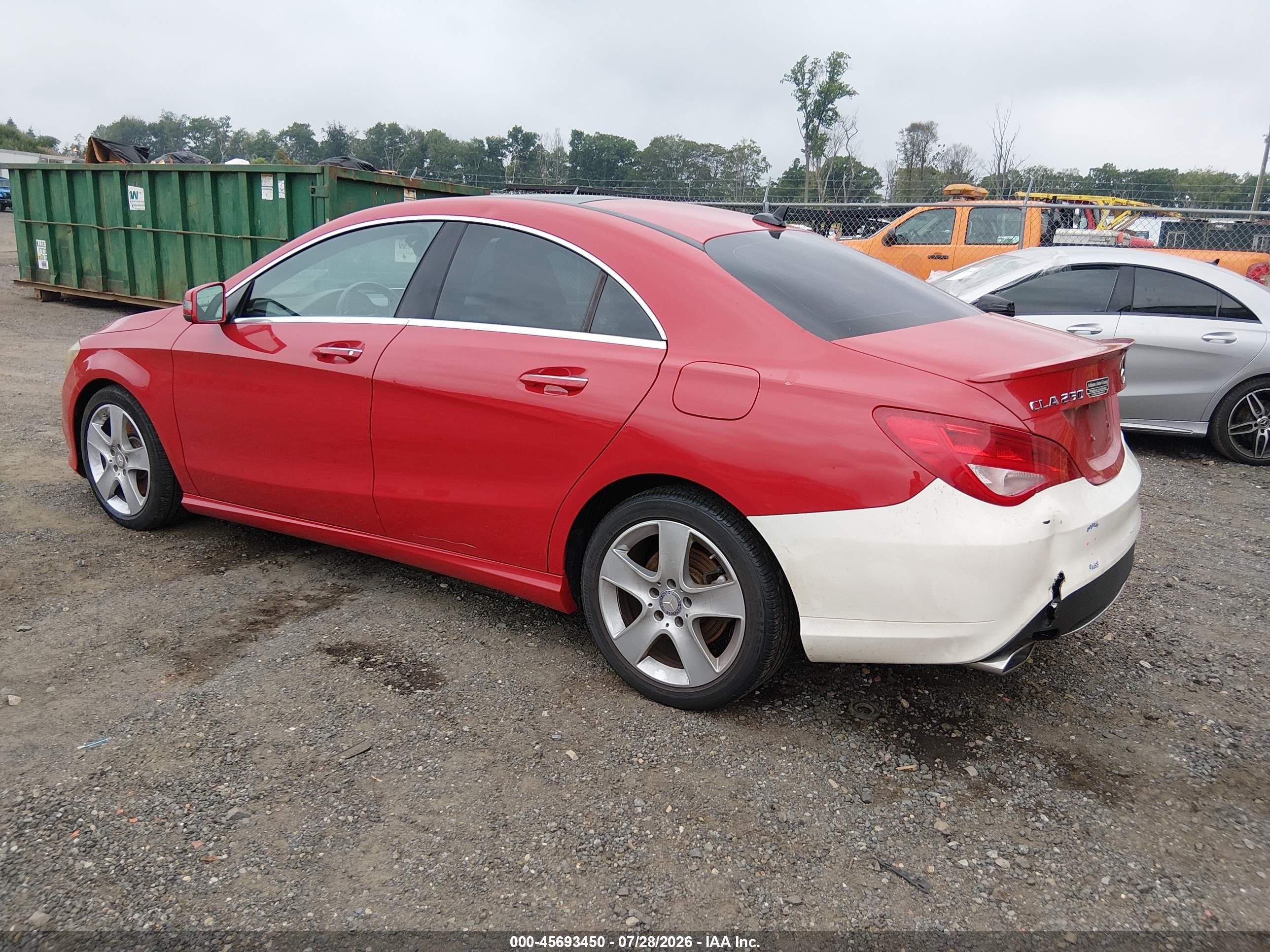 2015 Mercedes-benz Cla 250 4matic Red vin: WDDSJ4GB9FN214037