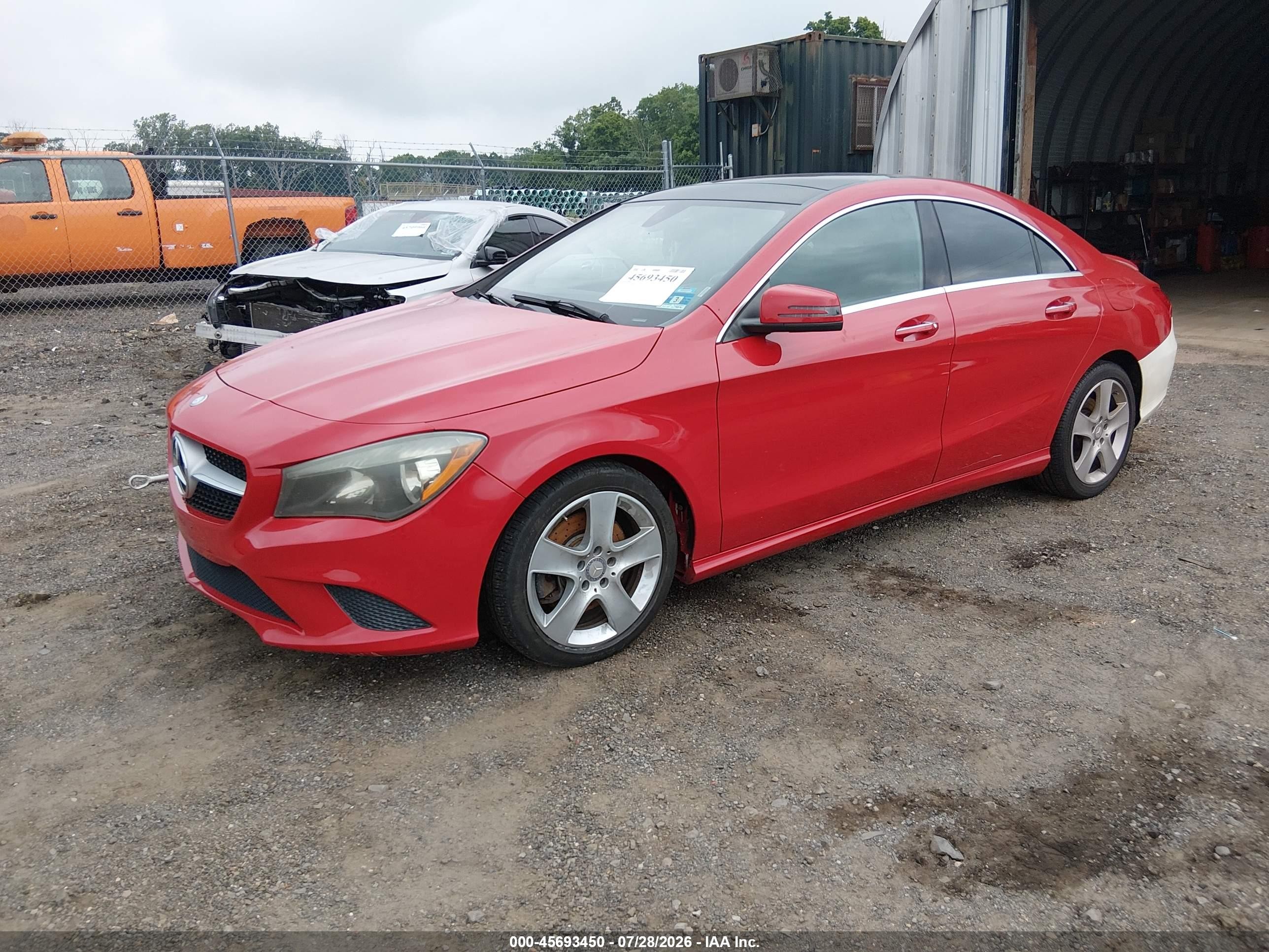 2015 Mercedes-benz Cla 250 4matic Red vin: WDDSJ4GB9FN214037