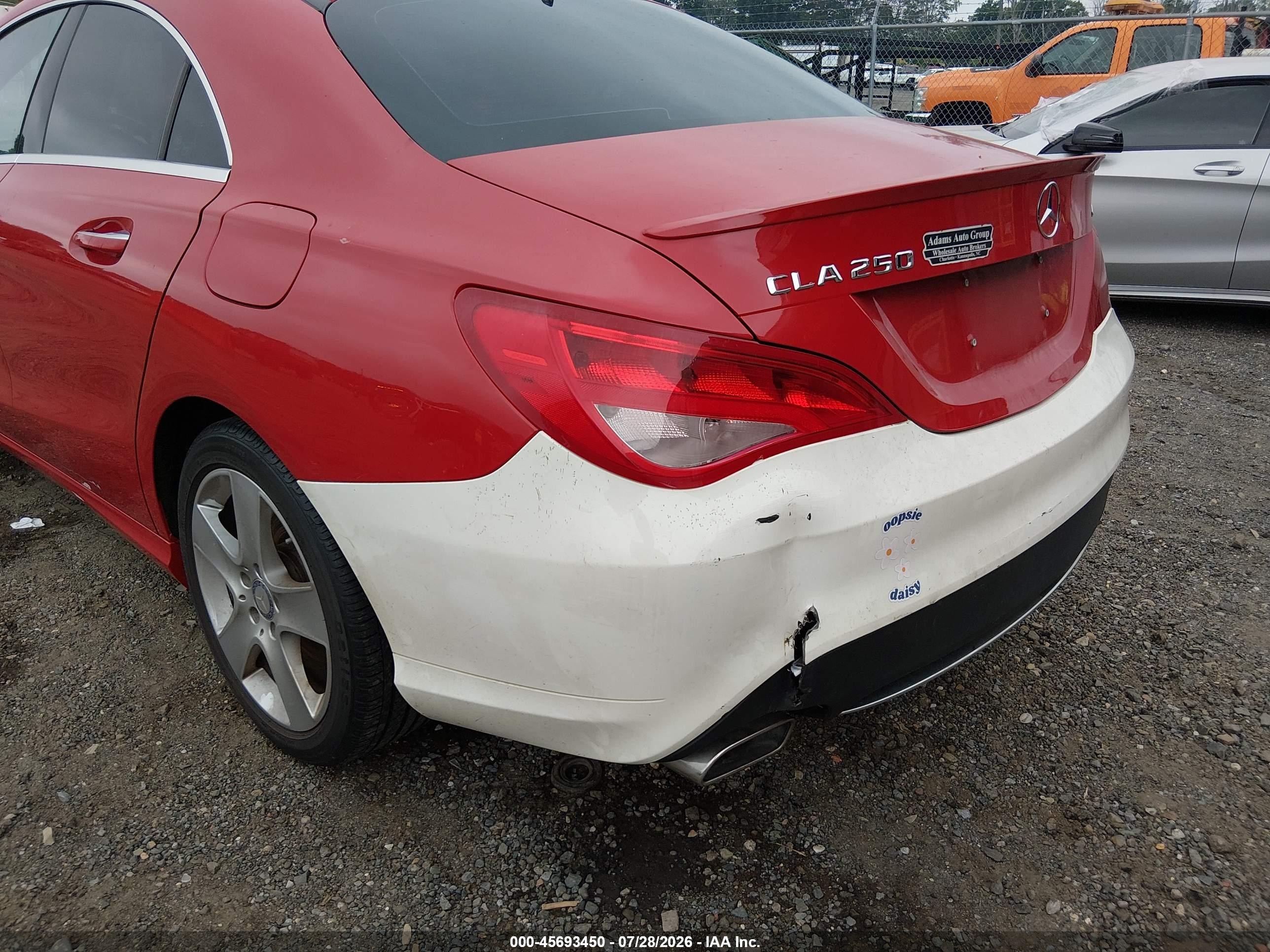 2015 Mercedes-benz Cla 250 4matic Red vin: WDDSJ4GB9FN214037
