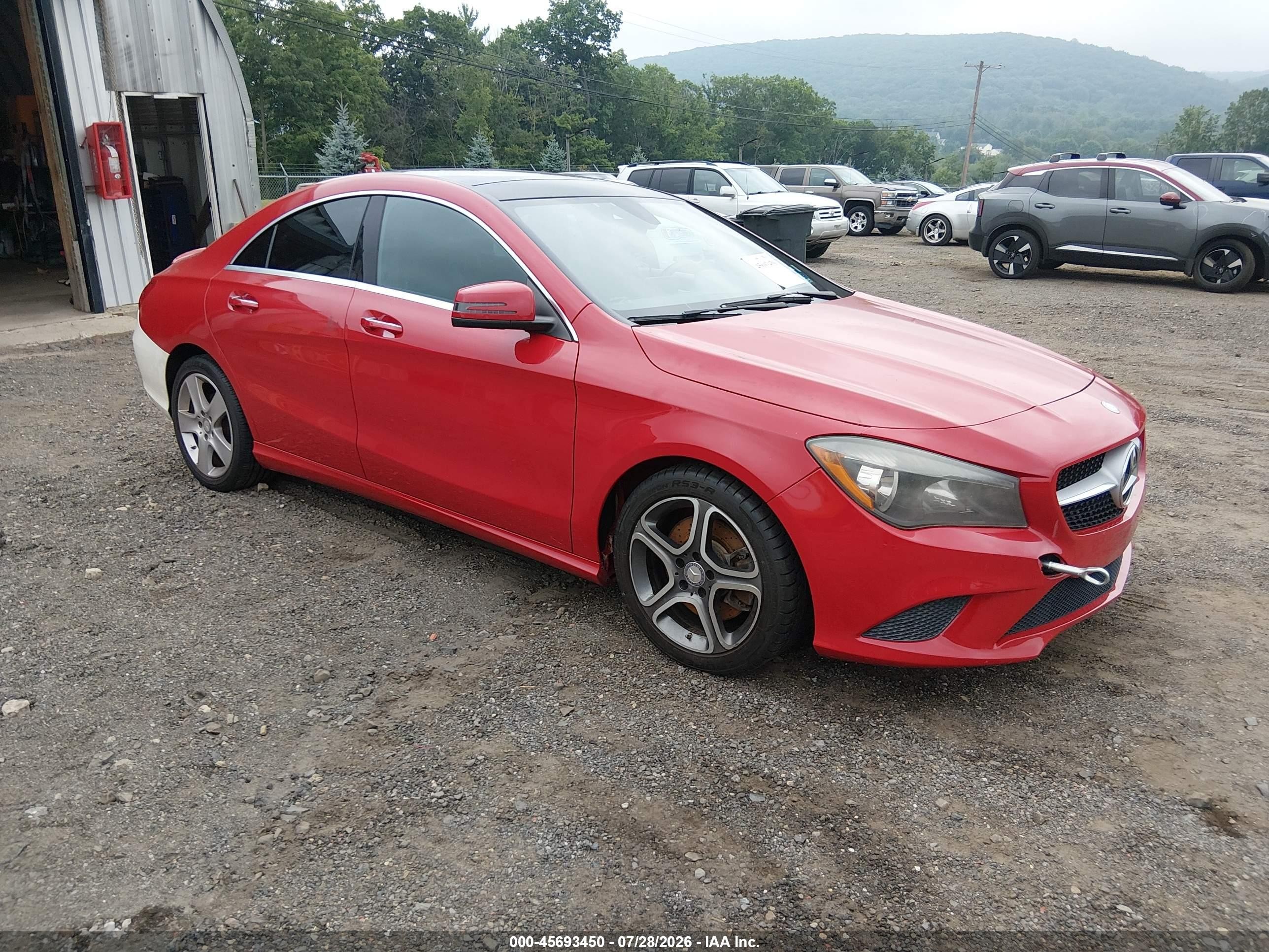 2015 Mercedes-benz Cla 250 4matic Red vin: WDDSJ4GB9FN214037