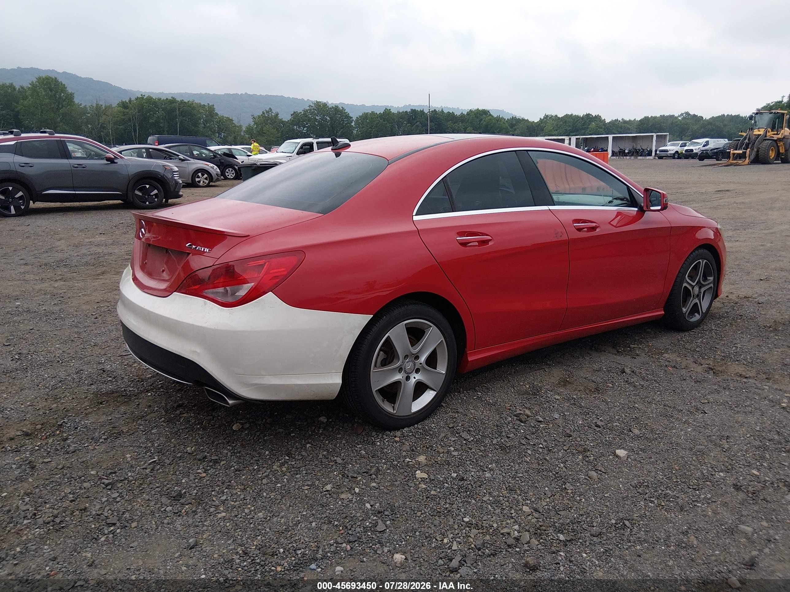 2015 Mercedes-benz Cla 250 4matic Red vin: WDDSJ4GB9FN214037