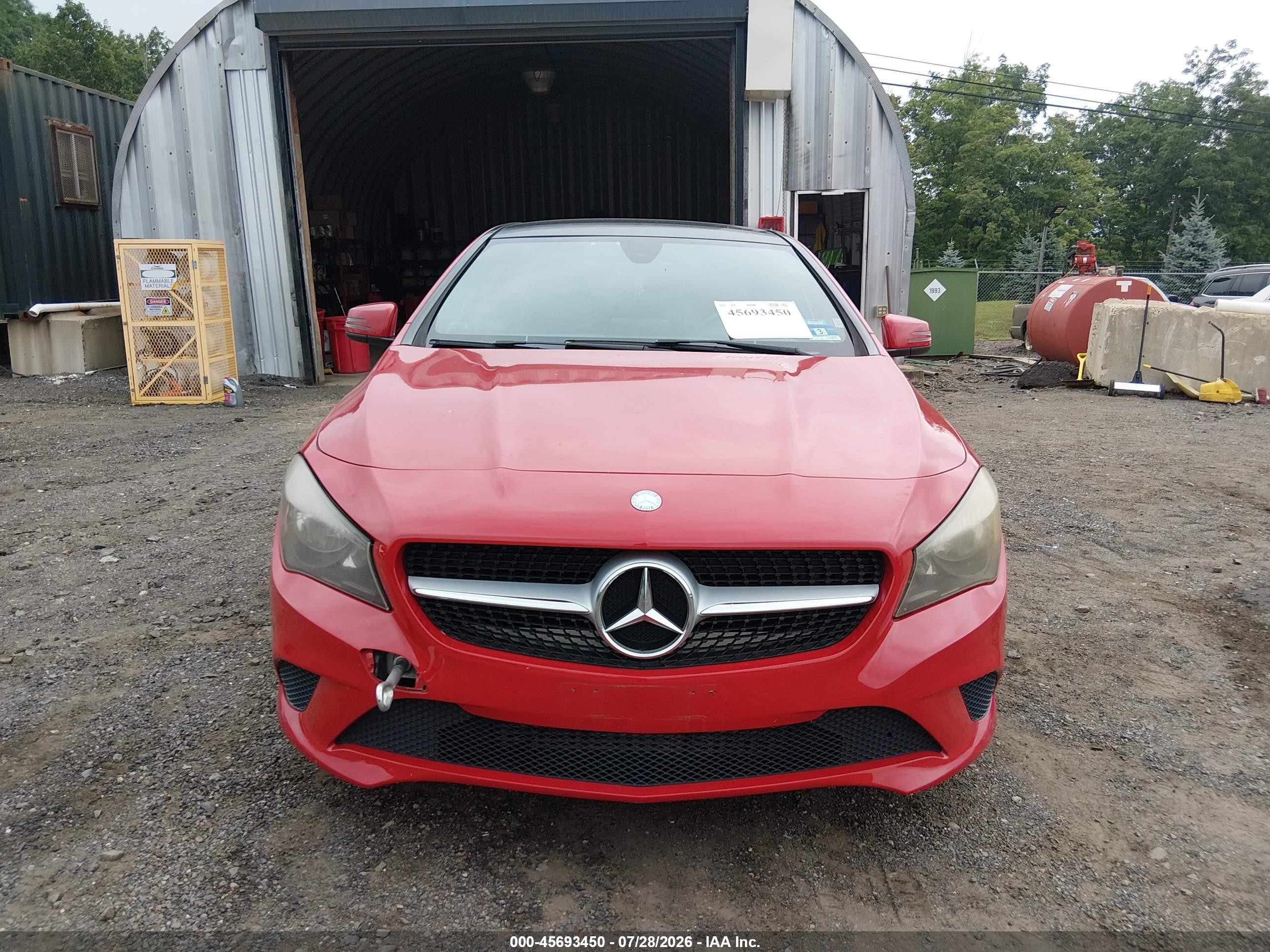 2015 Mercedes-benz Cla 250 4matic Red vin: WDDSJ4GB9FN214037