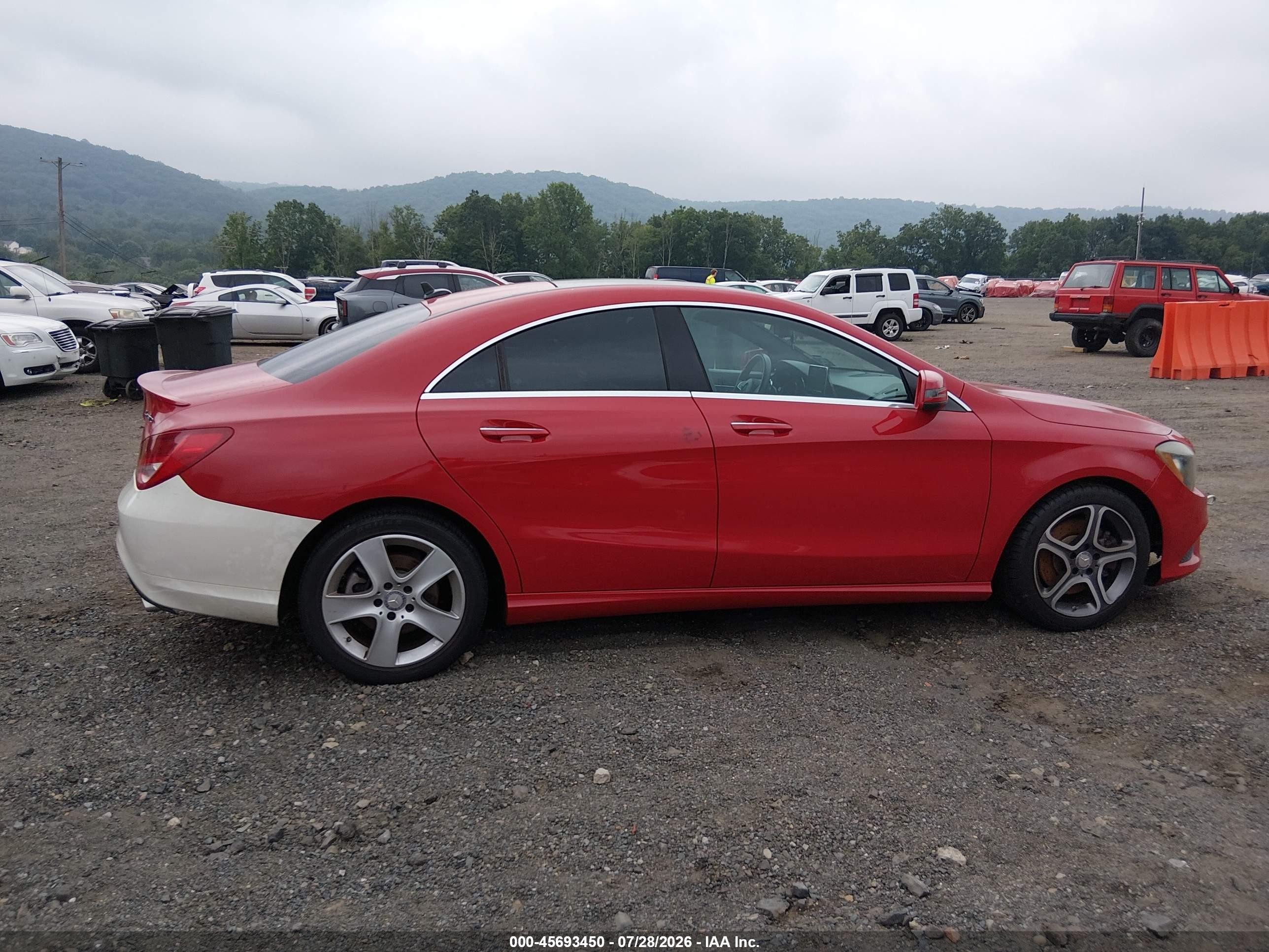 2015 Mercedes-benz Cla 250 4matic Red vin: WDDSJ4GB9FN214037