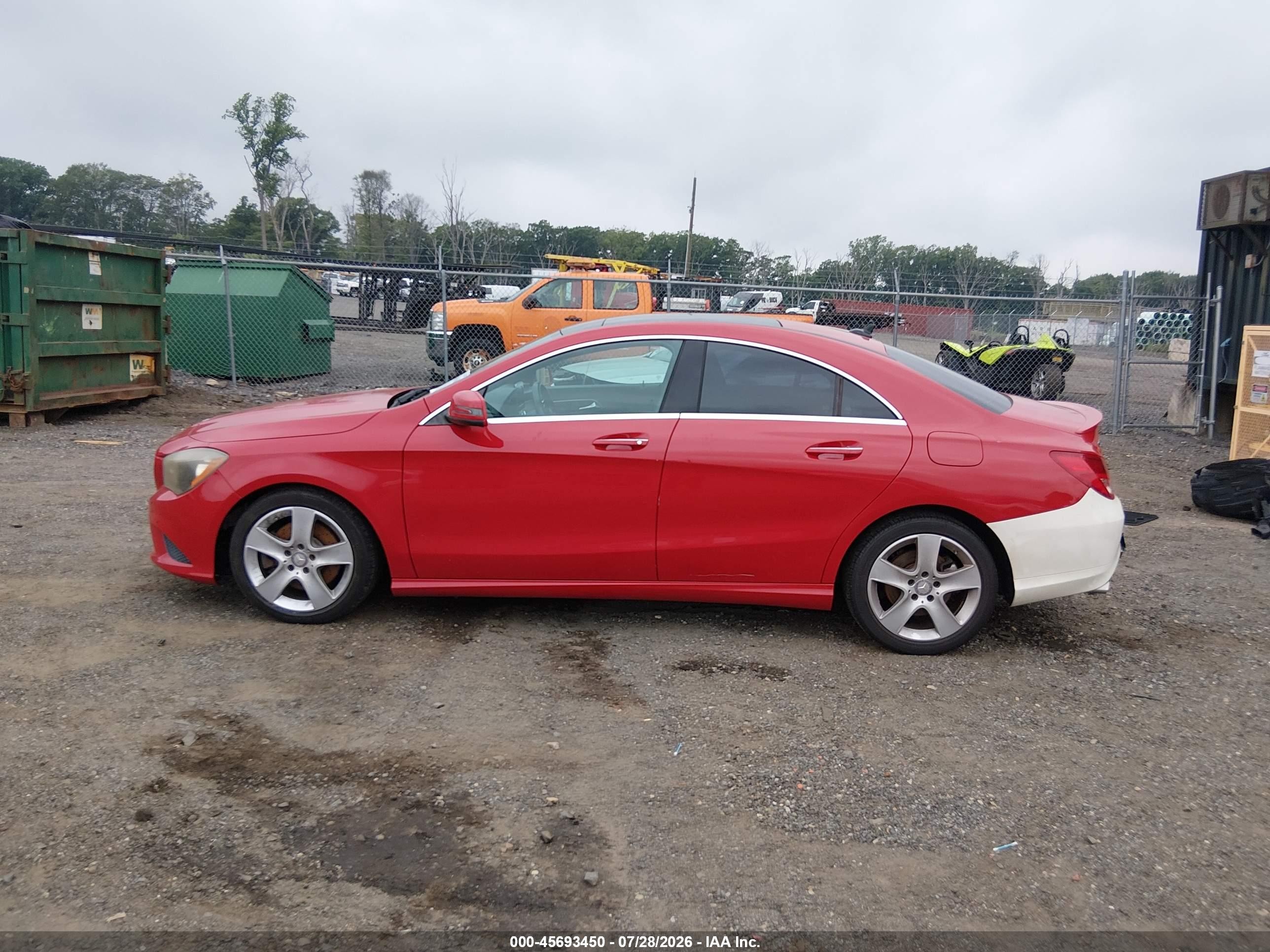2015 Mercedes-benz Cla 250 4matic Red vin: WDDSJ4GB9FN214037
