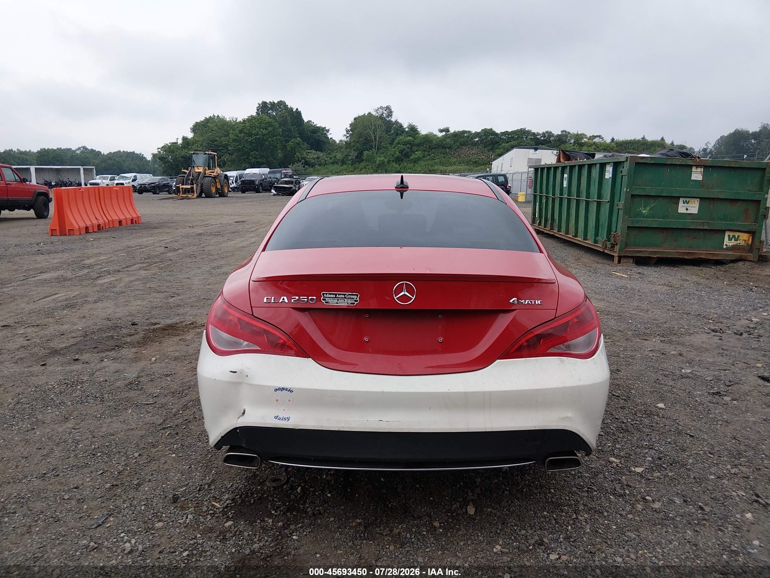 2015 Mercedes-benz Cla 250 4matic Red vin: WDDSJ4GB9FN214037