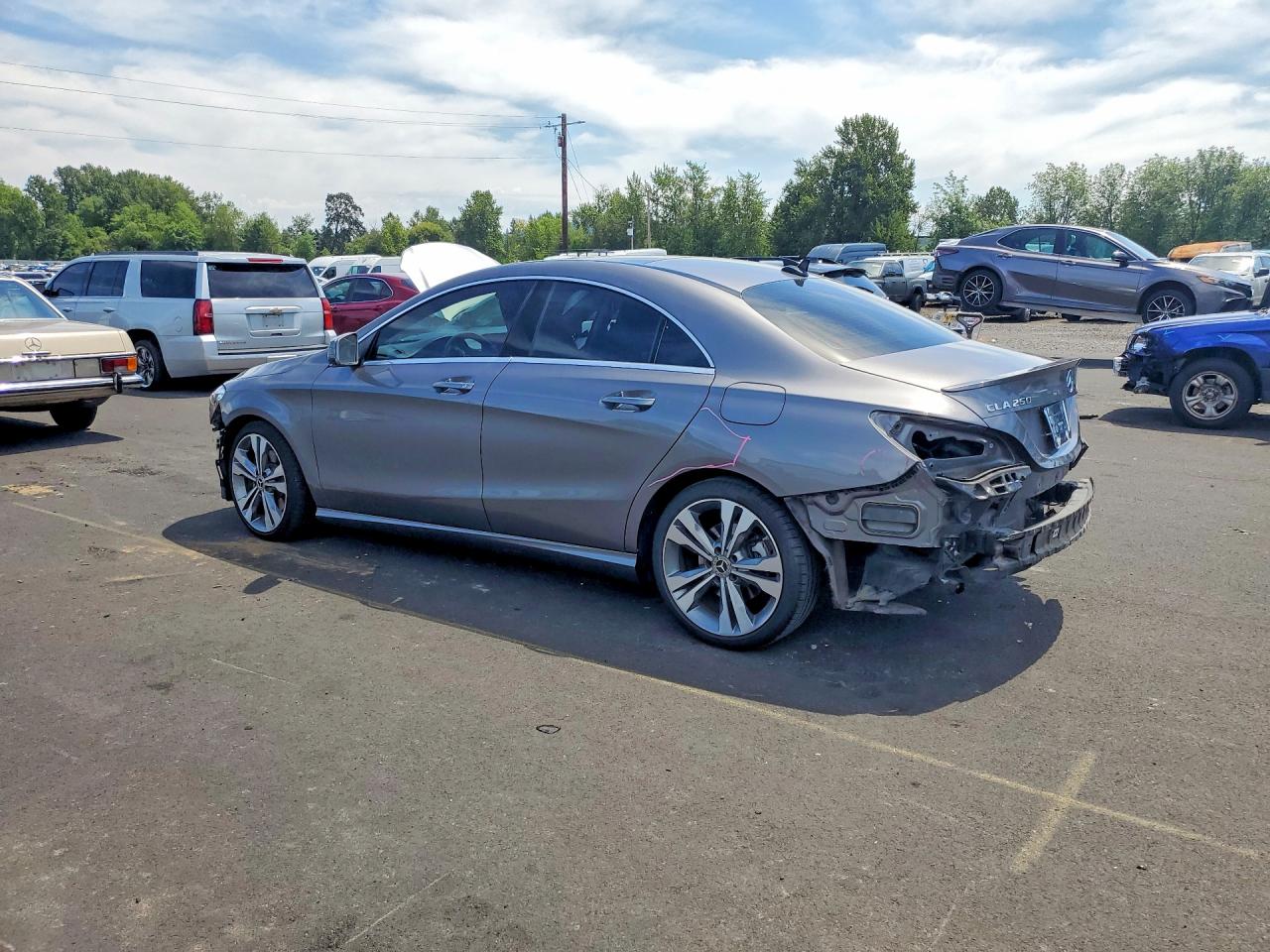 2019 Mercedes-benz Cla 250 4matic Gray vin: WDDSJ4GB9KN730375