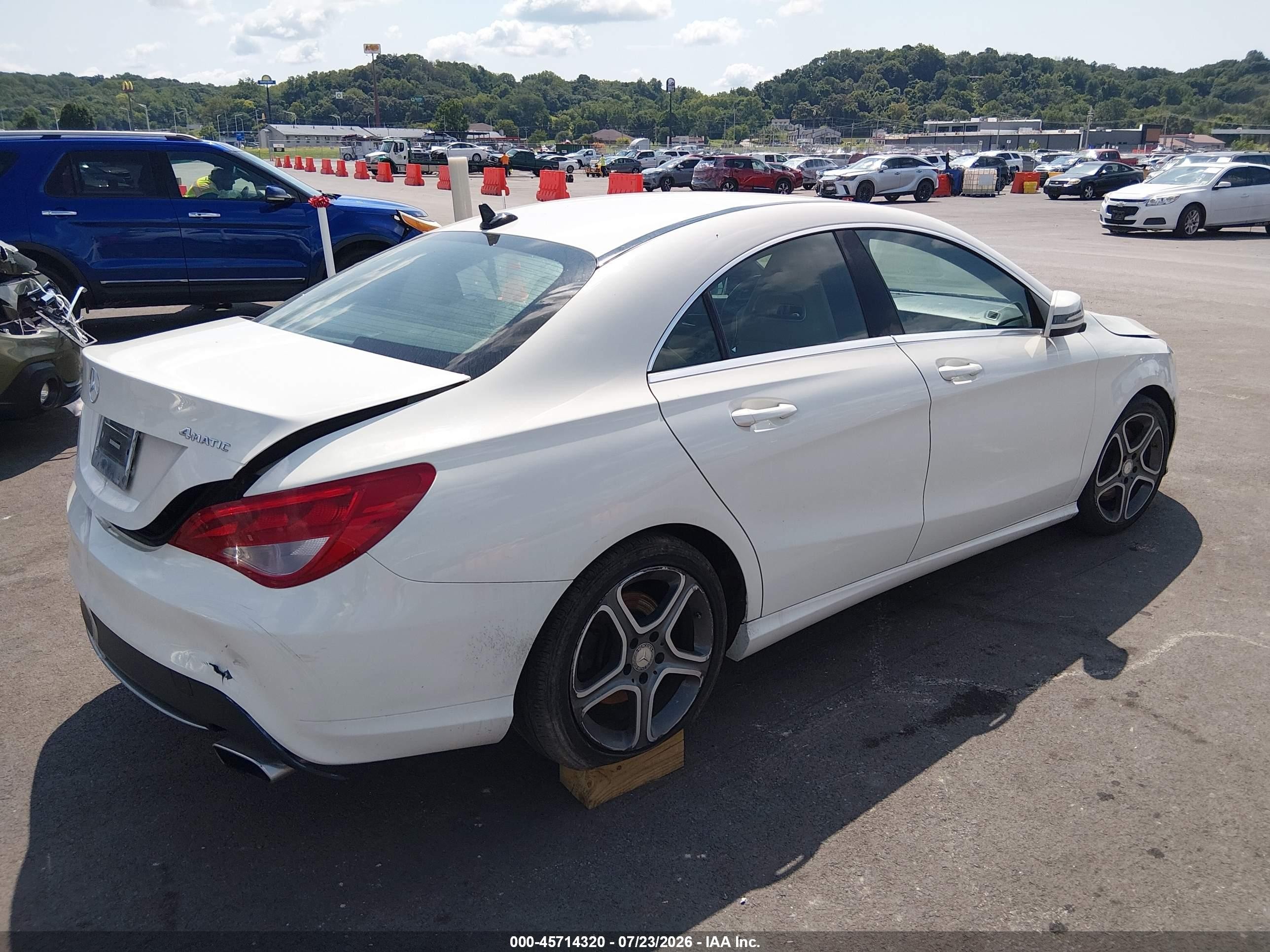 2014 Mercedes-benz Cla 250 4matic White vin: WDDSJ4GBXEN111627