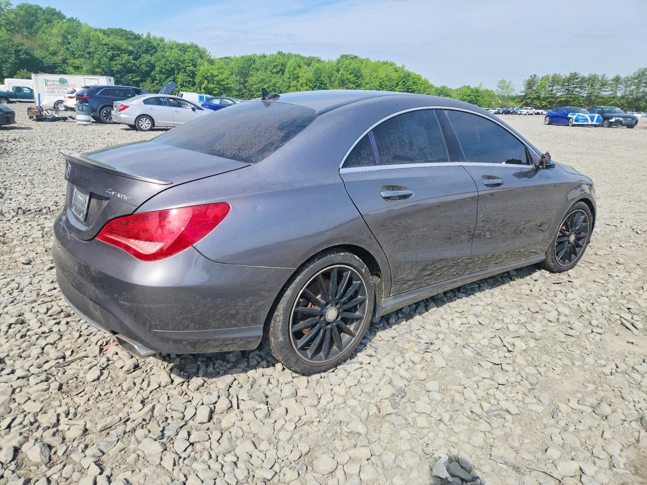 2014 Mercedes-benz Cla 250 4matic Серый vin: WDDSJ4GBXEN154882