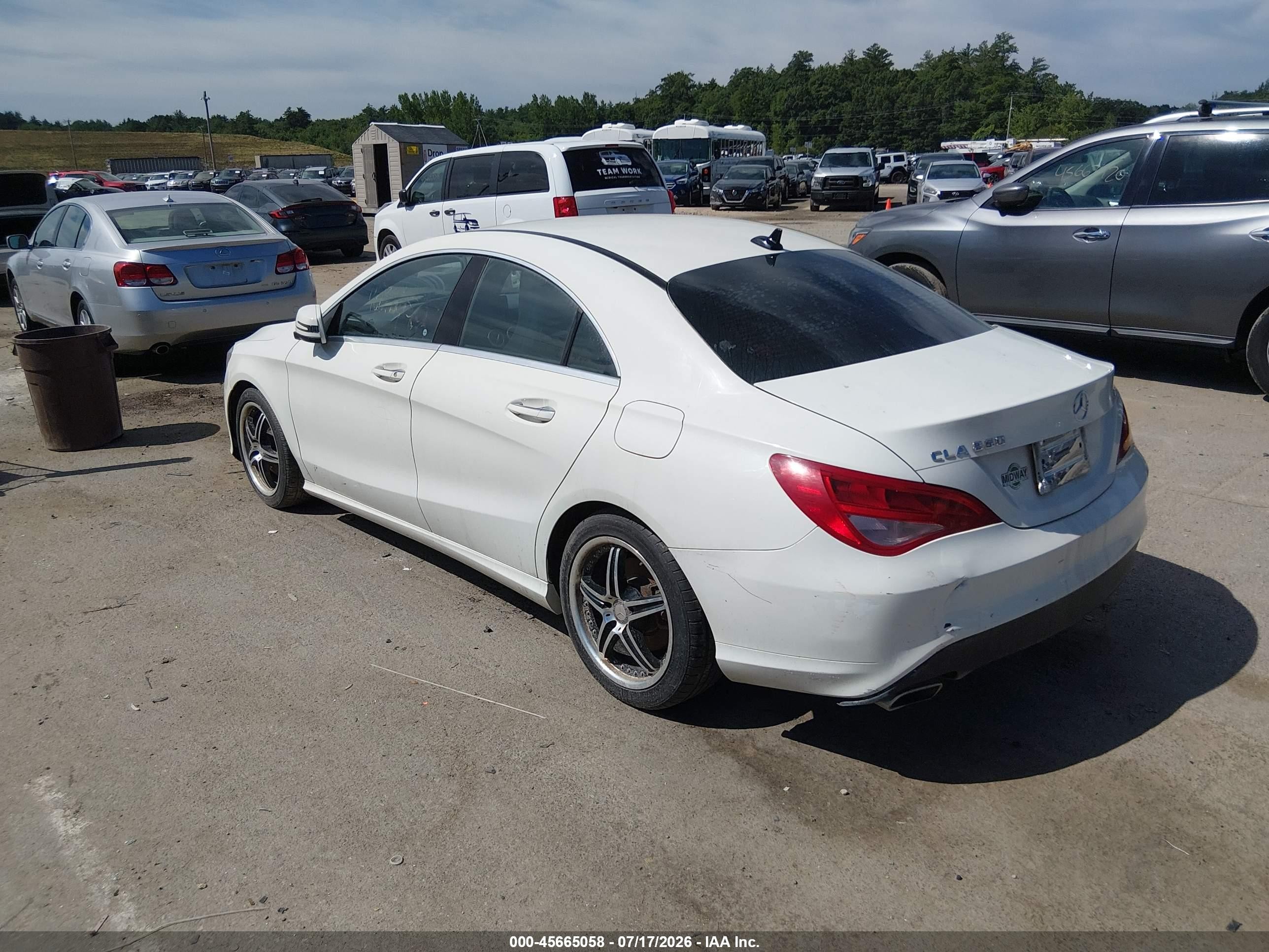 2015 Mercedes-benz Cla 250 4matic White vin: WDDSJ4GBXFN173465