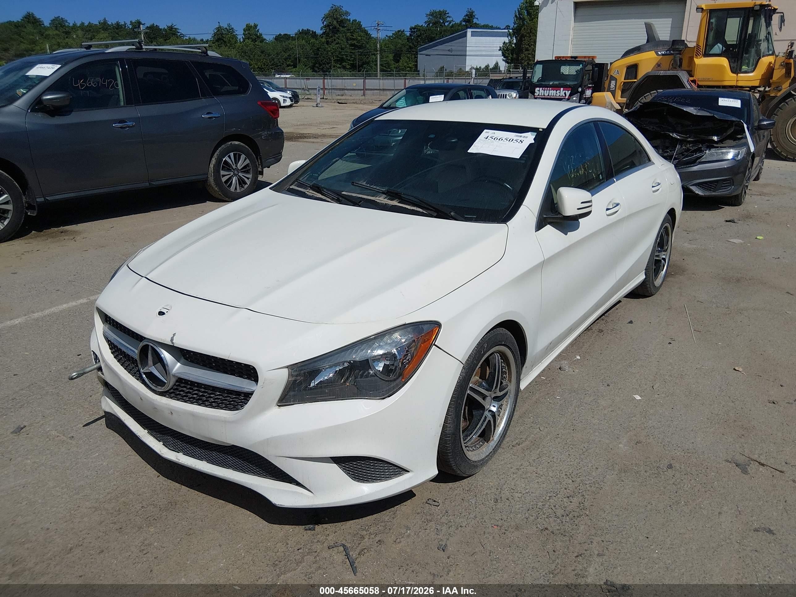 2015 Mercedes-benz Cla 250 4matic White vin: WDDSJ4GBXFN173465