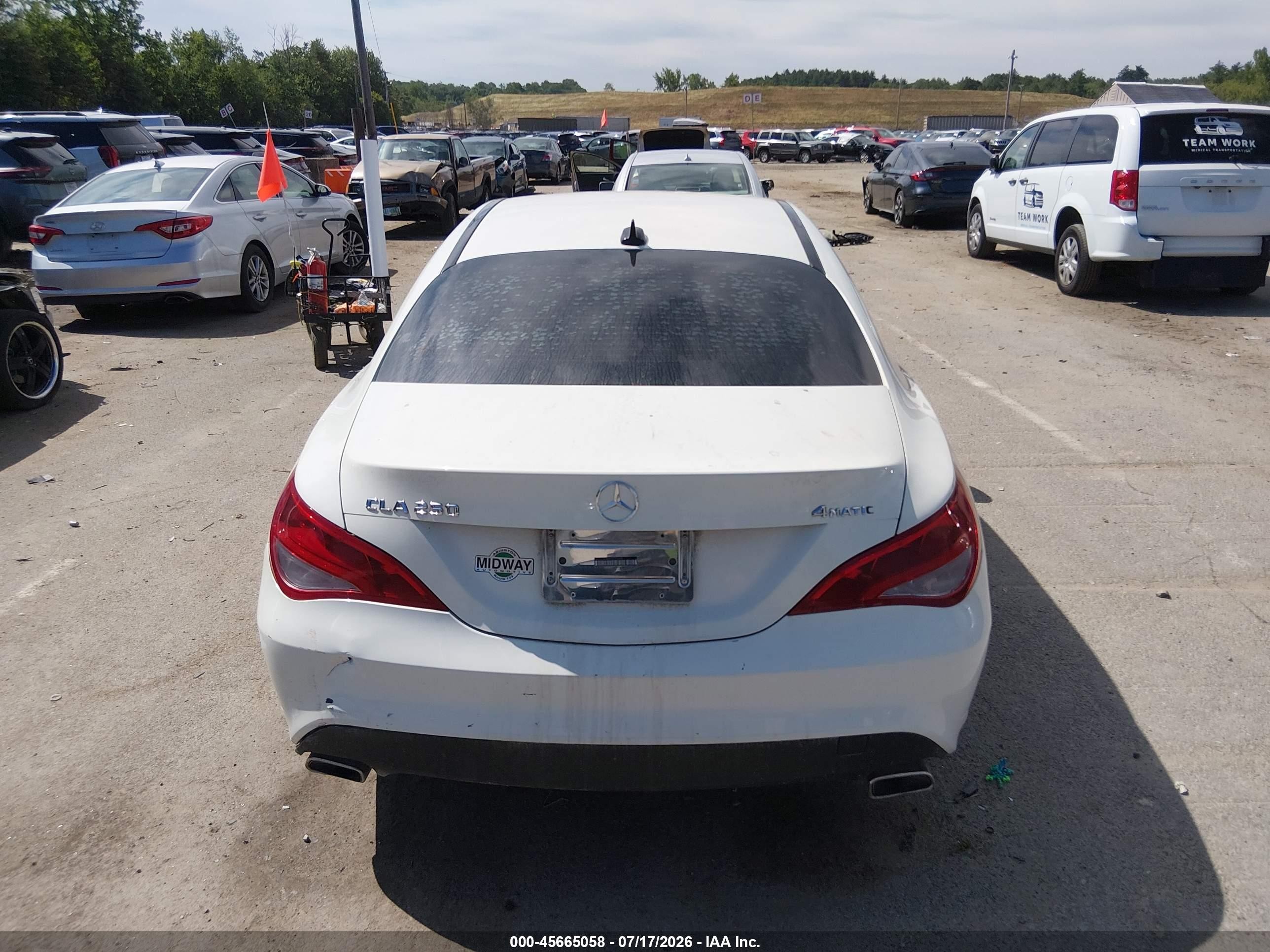 2015 Mercedes-benz Cla 250 4matic White vin: WDDSJ4GBXFN173465