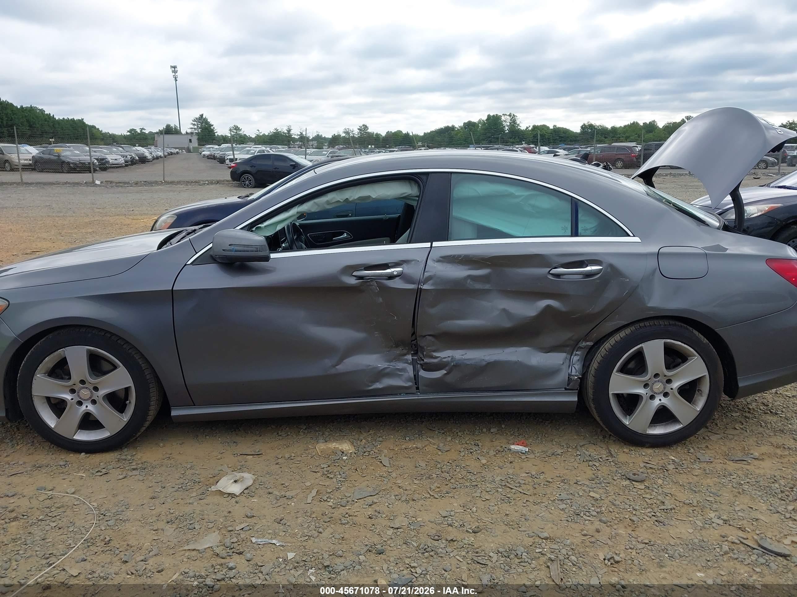 2015 Mercedes-benz Cla 250 4matic Gray vin: WDDSJ4GBXFN193585