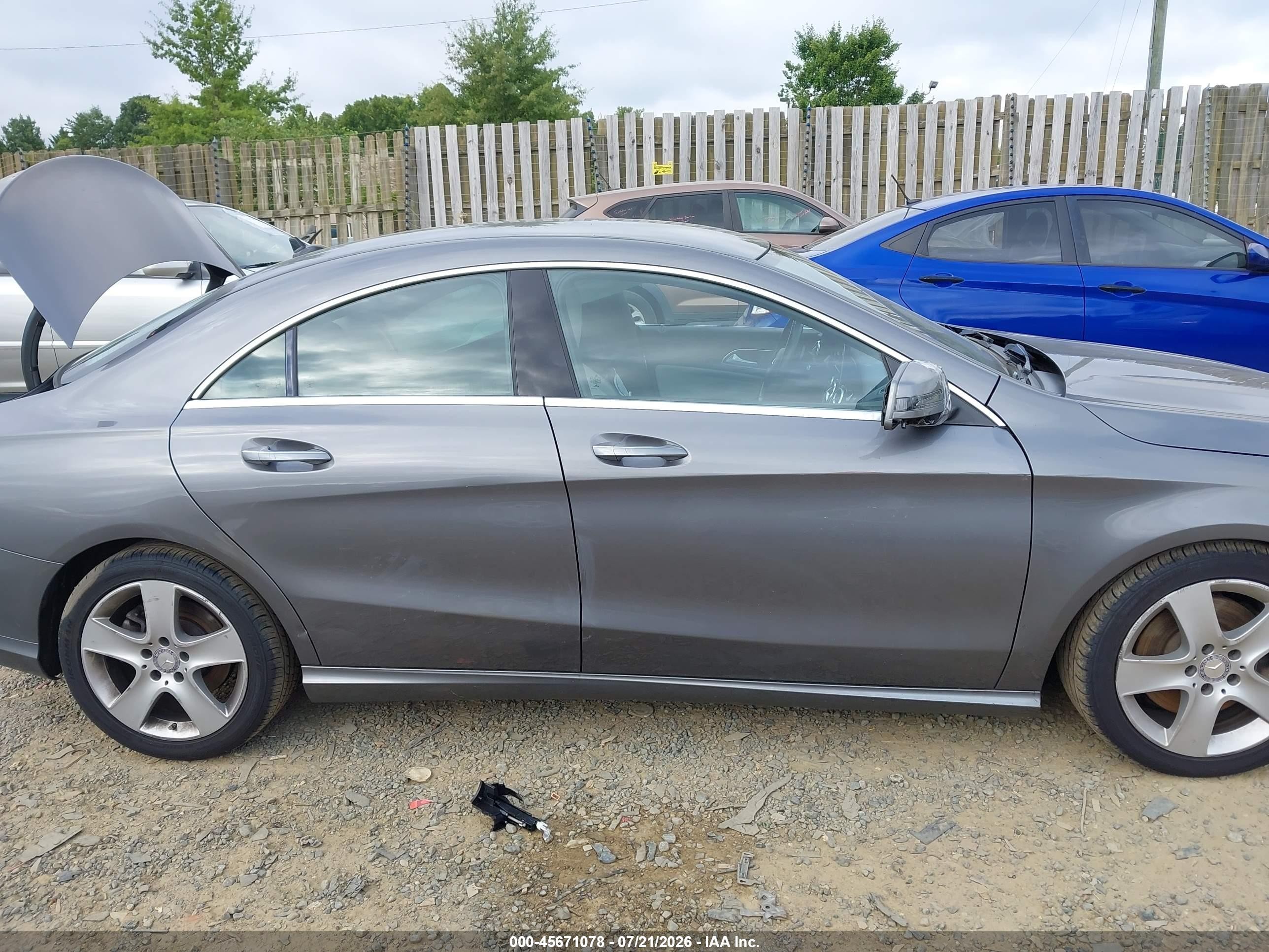 2015 Mercedes-benz Cla 250 4matic Gray vin: WDDSJ4GBXFN193585