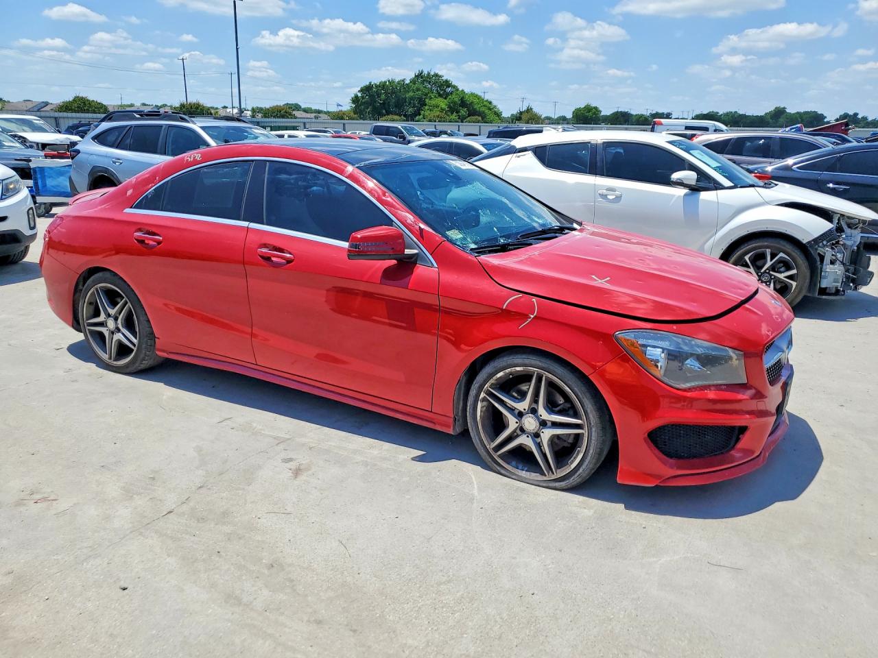2015 Mercedes-benz Cla 250 4matic Красный vin: WDDSJ4GBXFN269354