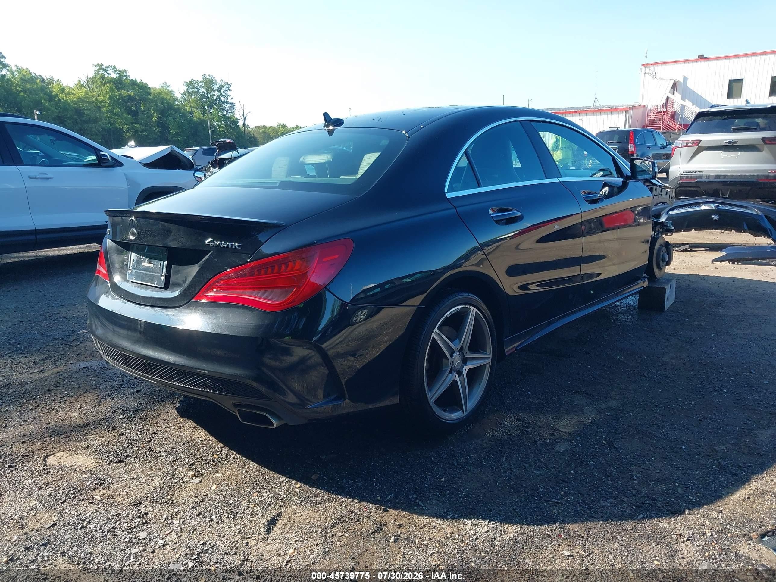 2015 Mercedes-benz Cla 250 4matic Black vin: WDDSJ4GBXFN272786