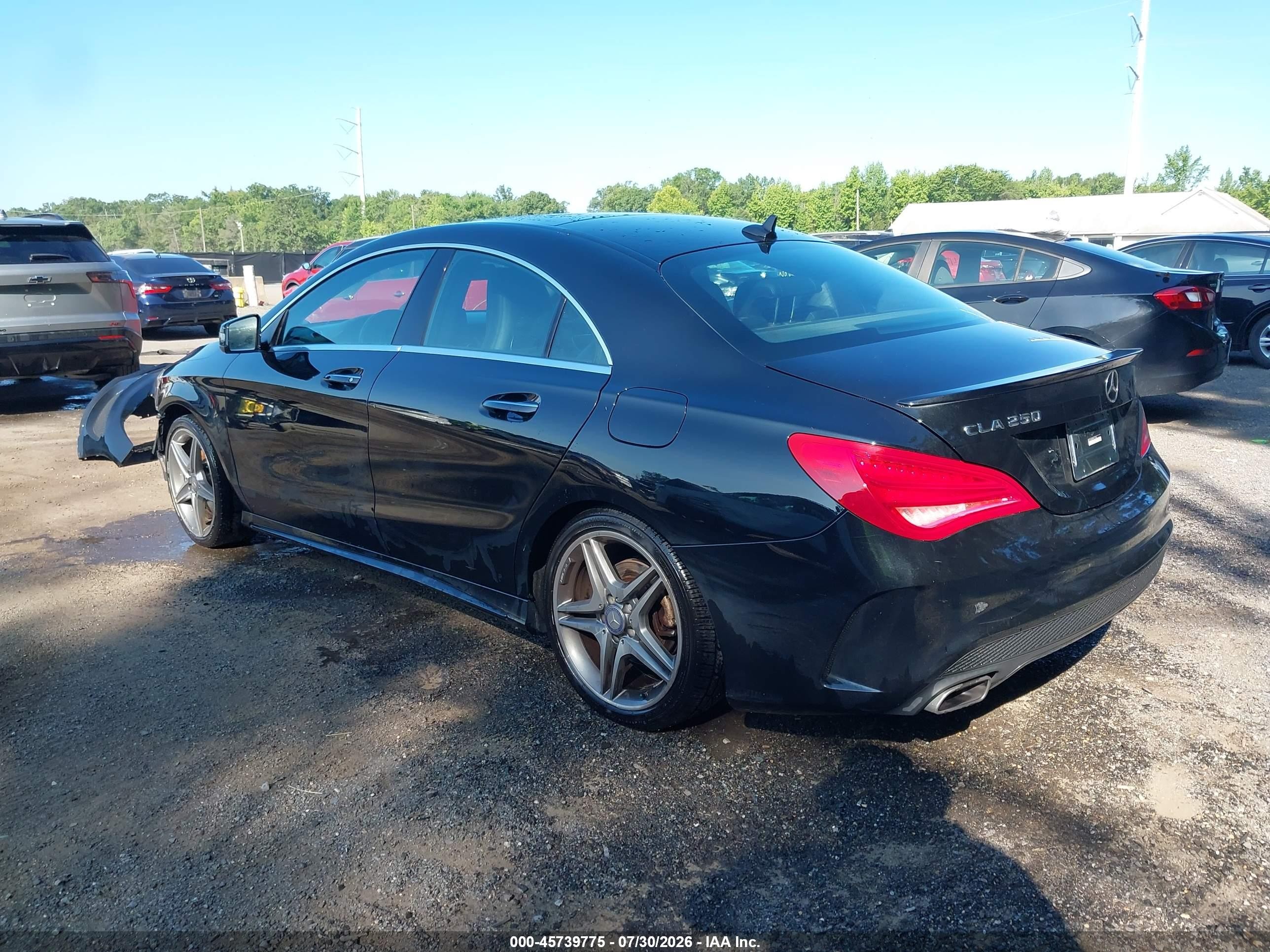 2015 Mercedes-benz Cla 250 4matic Black vin: WDDSJ4GBXFN272786