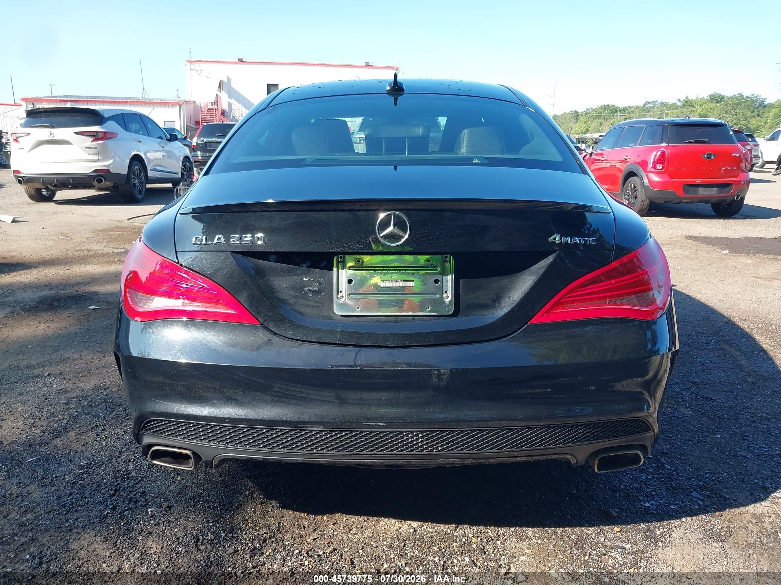 2015 Mercedes-benz Cla 250 4matic Black vin: WDDSJ4GBXFN272786