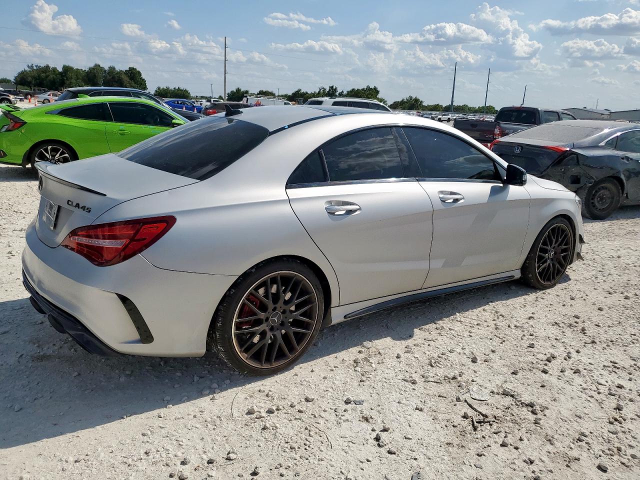 2018 Mercedes-benz Cla 45 Amg Silver vin: WDDSJ5CB0JN604867