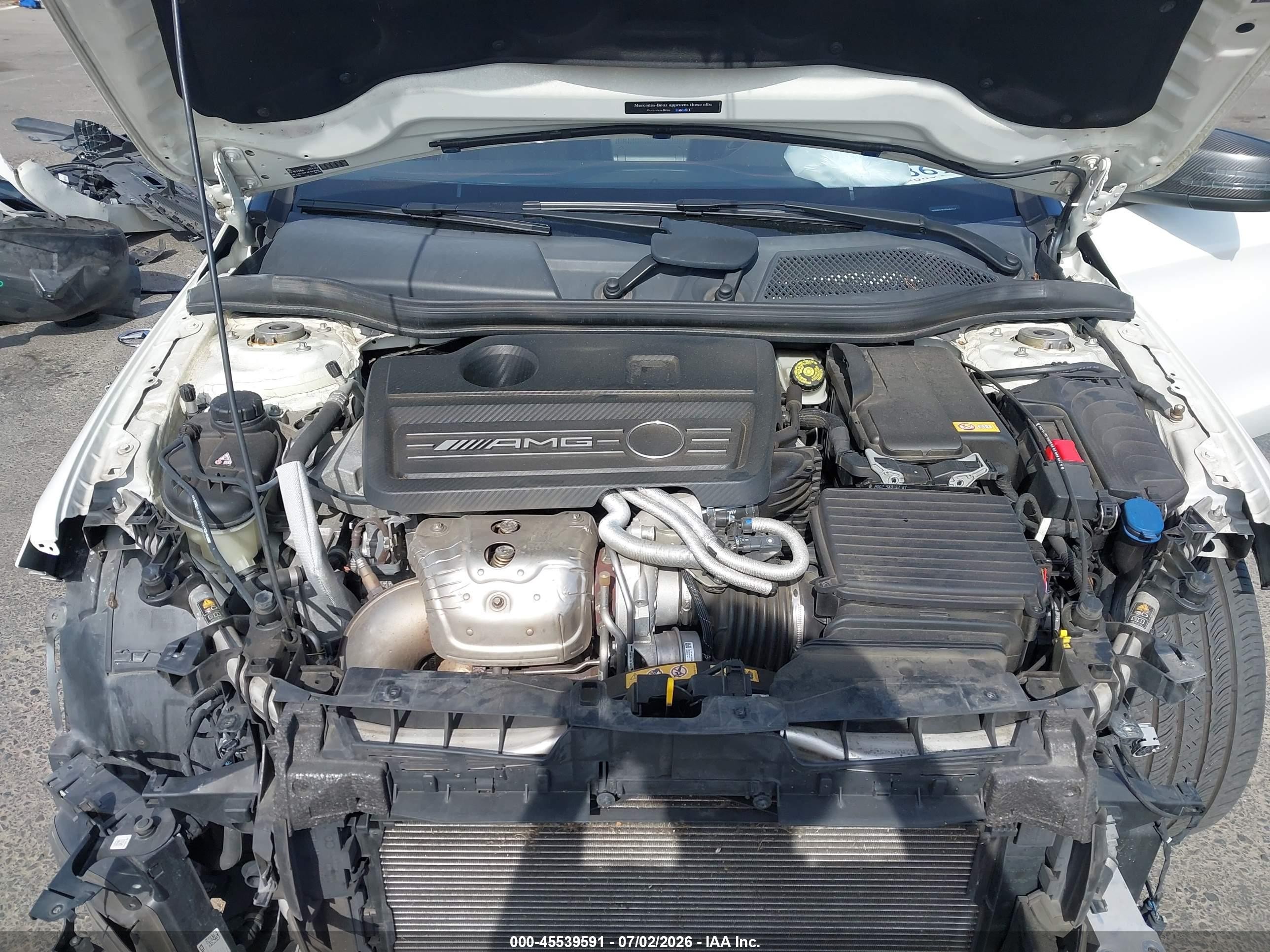 2015 Mercedes-benz Cla 45 Amg 4matic White vin: WDDSJ5CB1FN196046