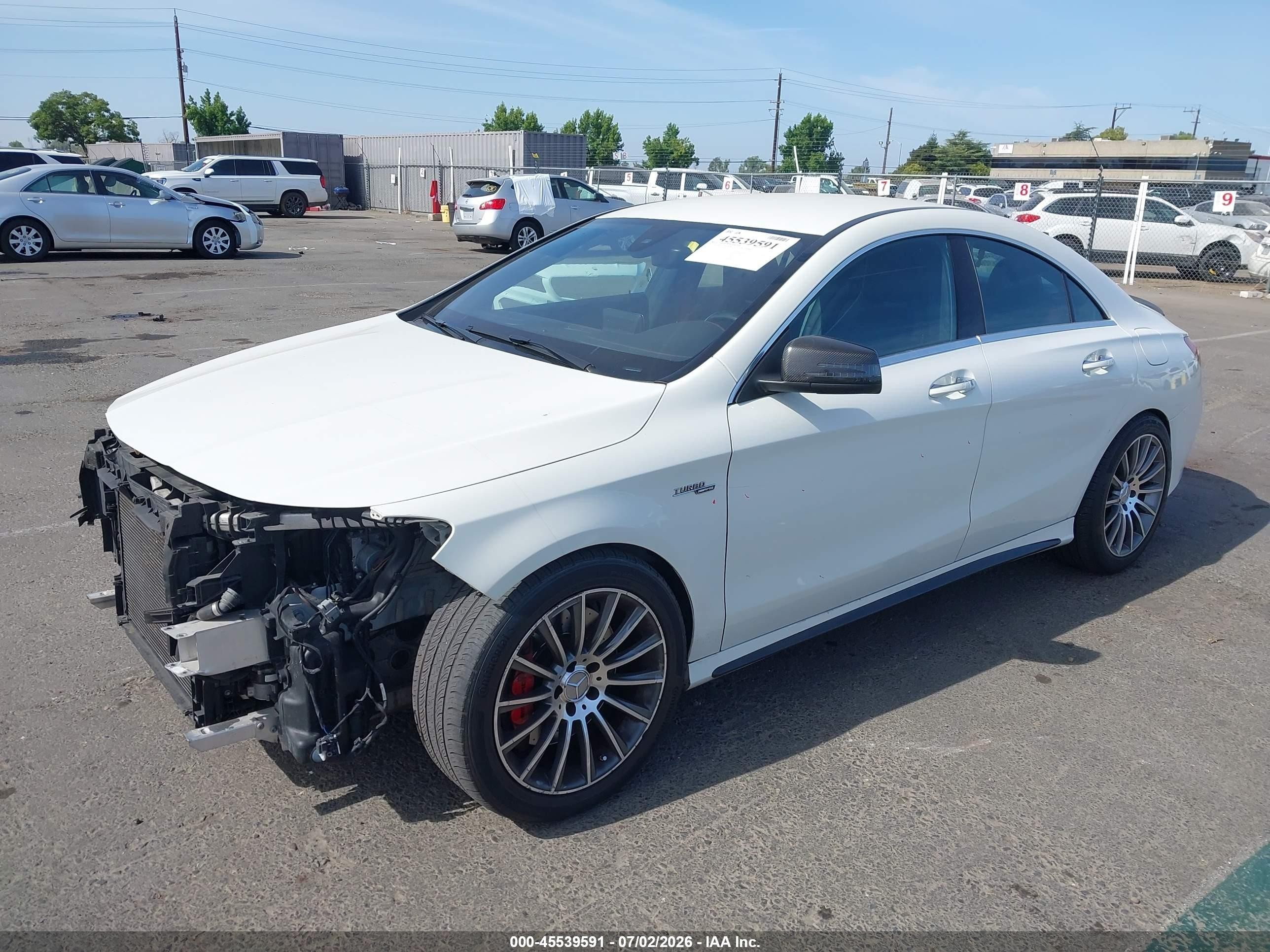 2015 Mercedes-benz Cla 45 Amg 4matic White vin: WDDSJ5CB1FN196046