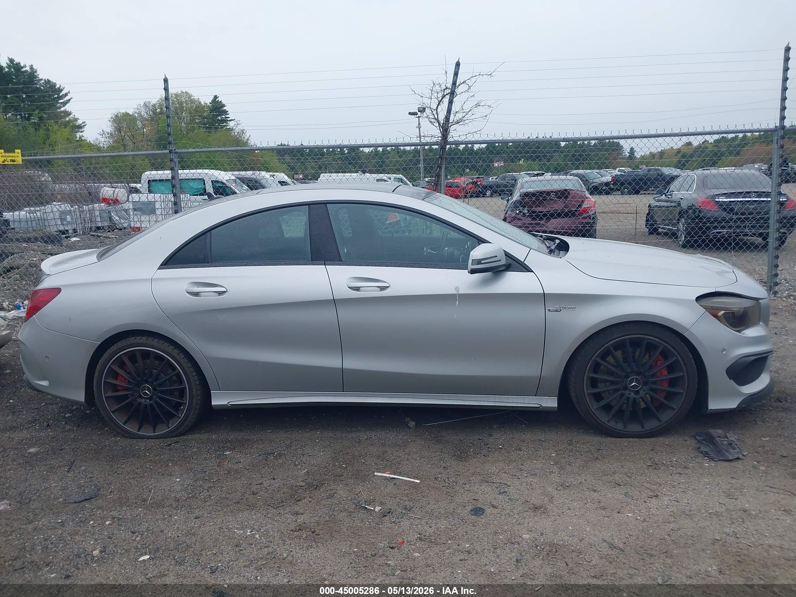 2014 Mercedes-benz Cla 45 Amg 4matic Серебряный vin: WDDSJ5CB3EN045871