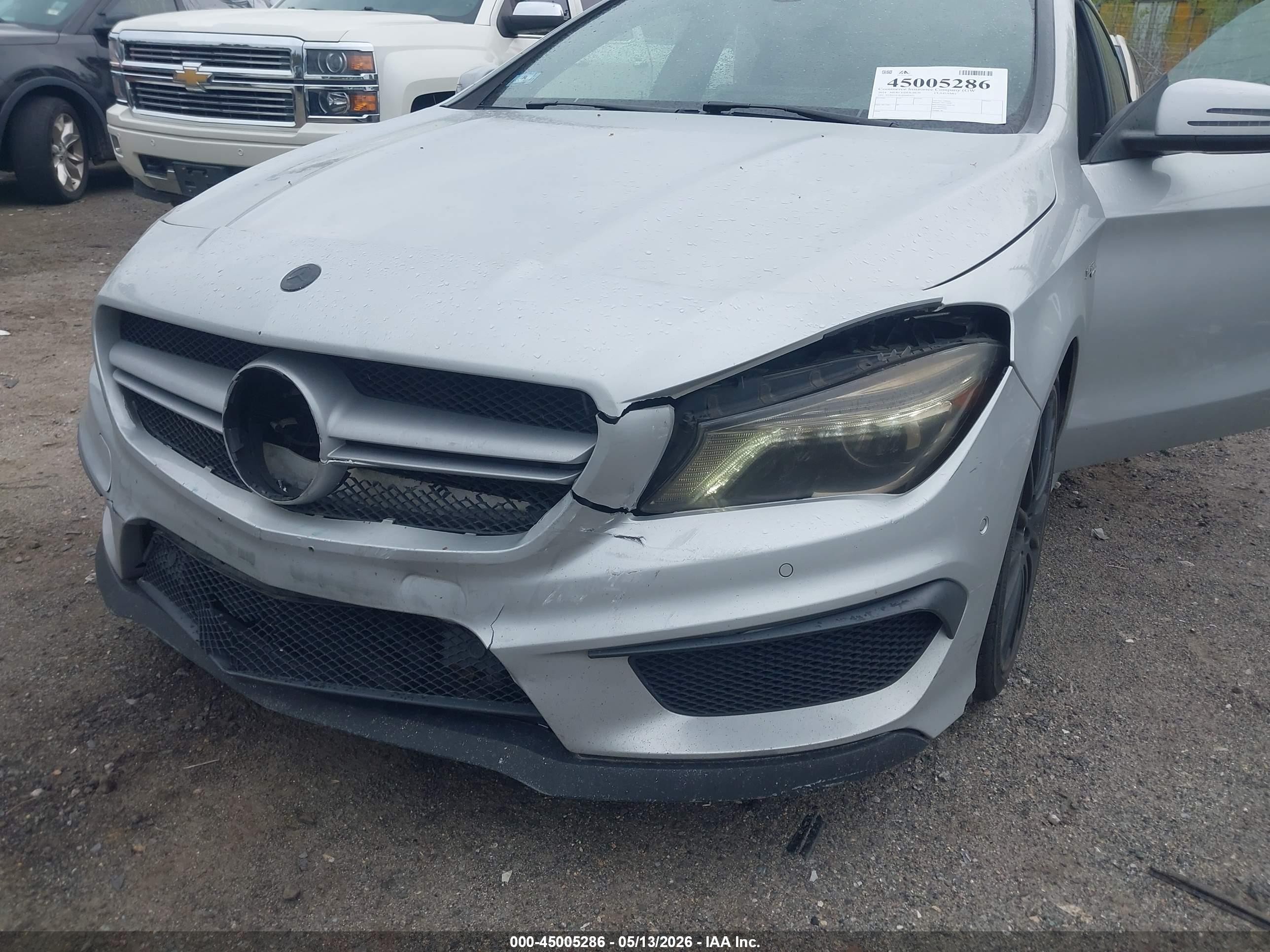 2014 Mercedes-benz Cla 45 Amg 4matic Серебряный vin: WDDSJ5CB3EN045871