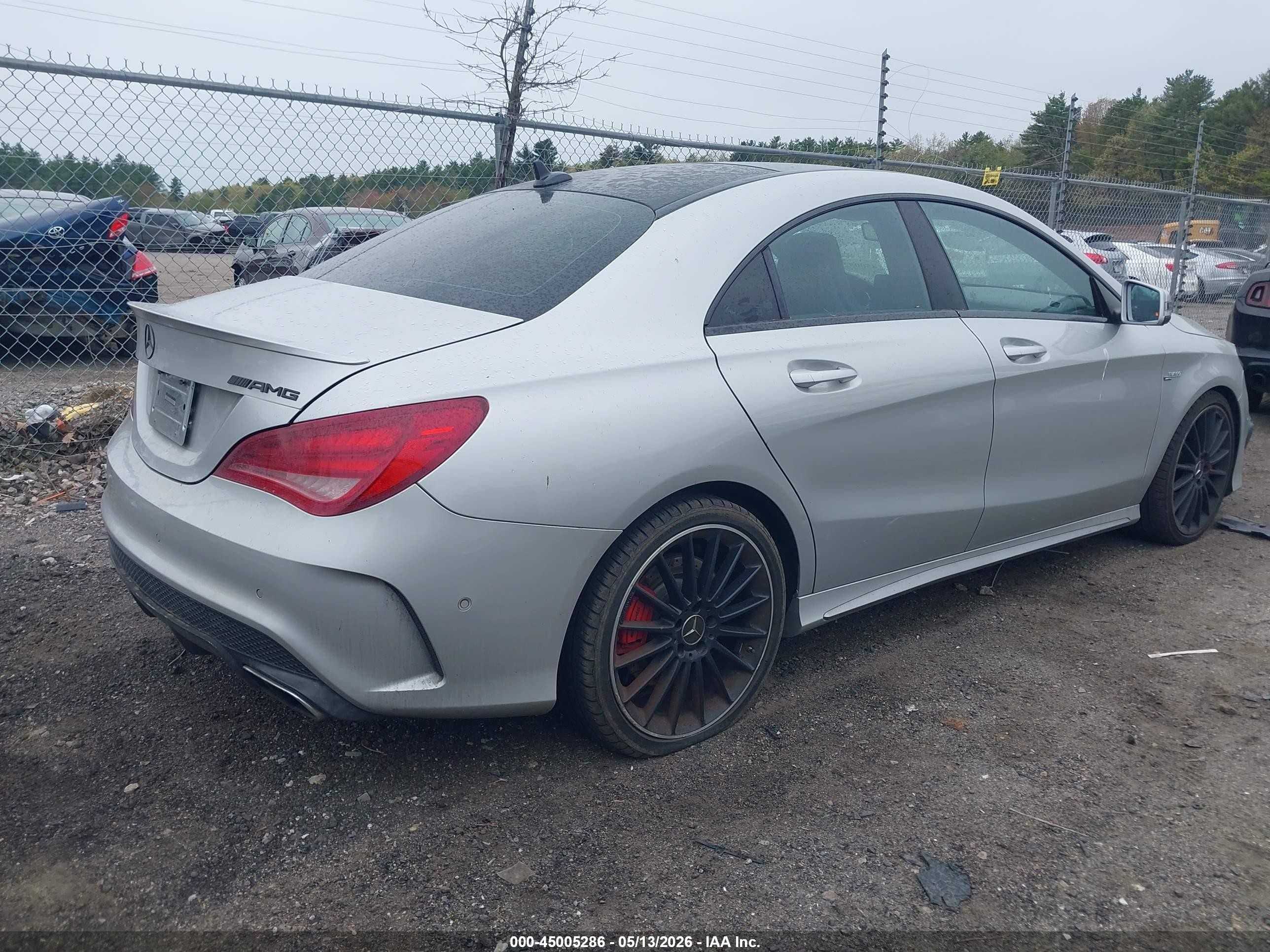 2014 Mercedes-benz Cla 45 Amg 4matic Серебряный vin: WDDSJ5CB3EN045871
