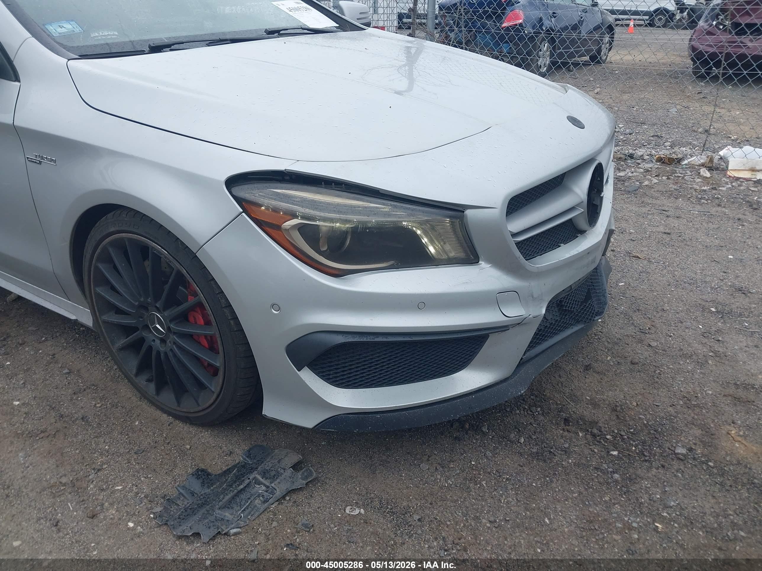 2014 Mercedes-benz Cla 45 Amg 4matic Серебряный vin: WDDSJ5CB3EN045871