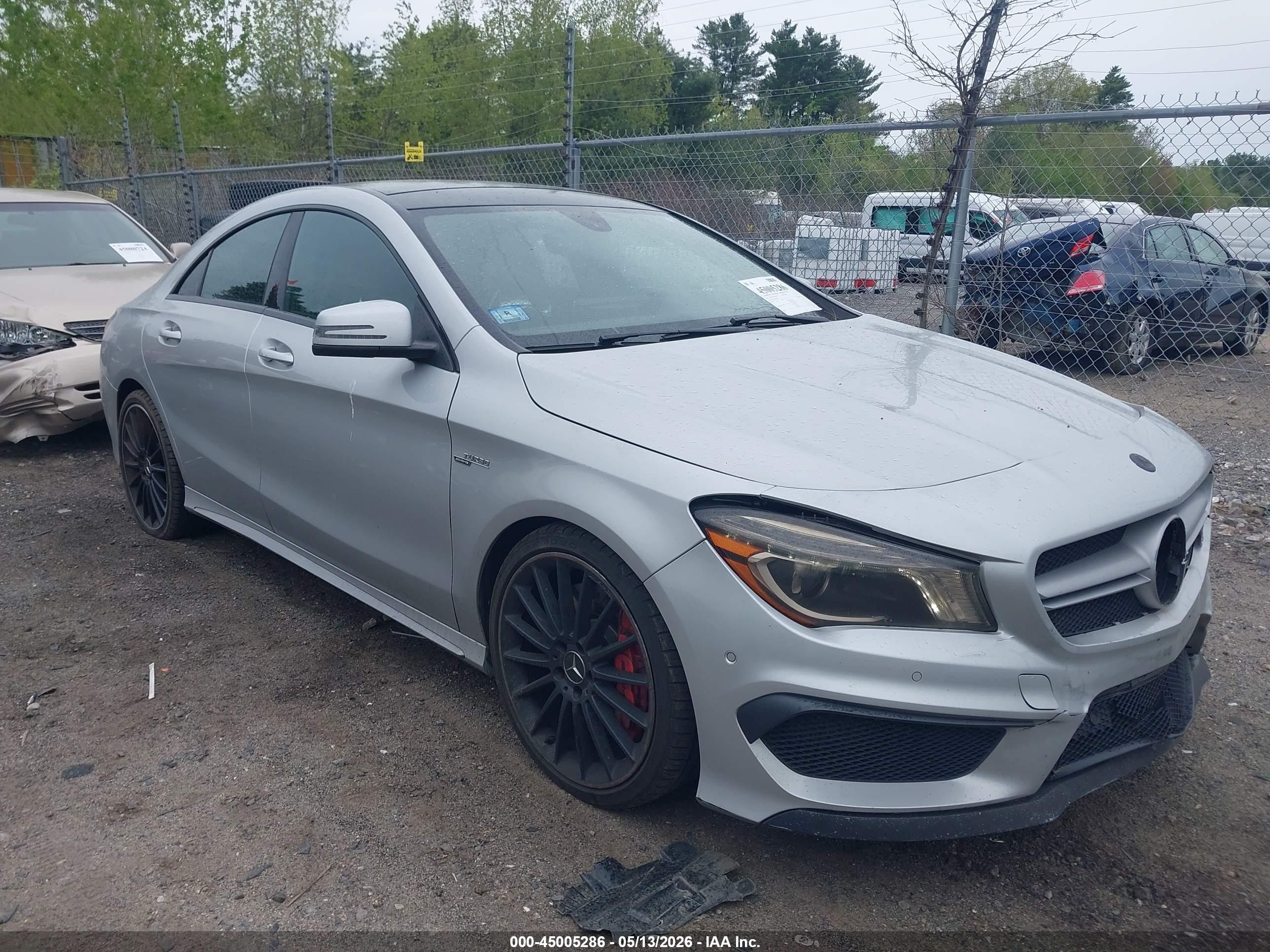 2014 Mercedes-benz Cla 45 Amg 4matic Серебряный vin: WDDSJ5CB3EN045871