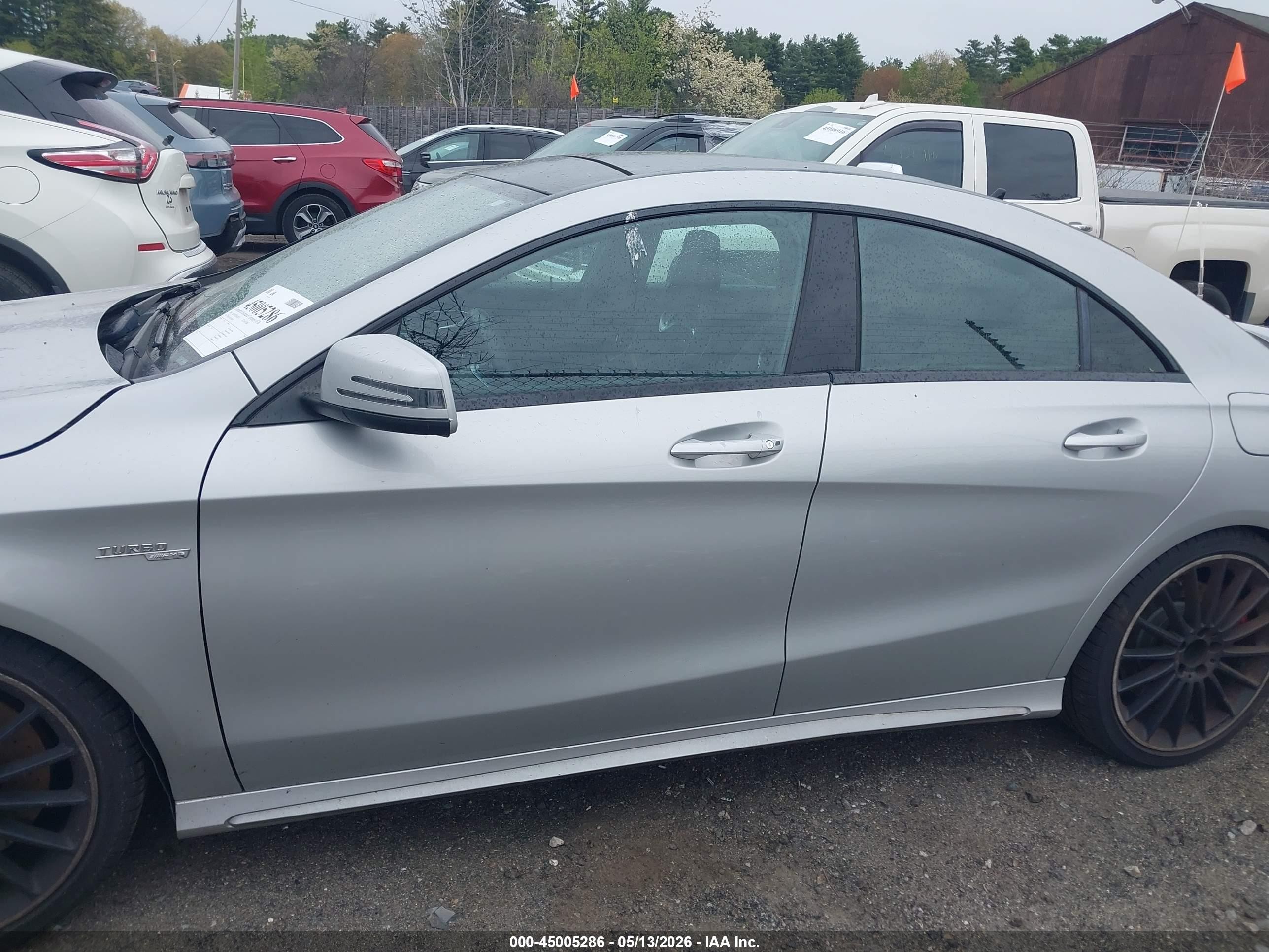 2014 Mercedes-benz Cla 45 Amg 4matic Серебряный vin: WDDSJ5CB3EN045871