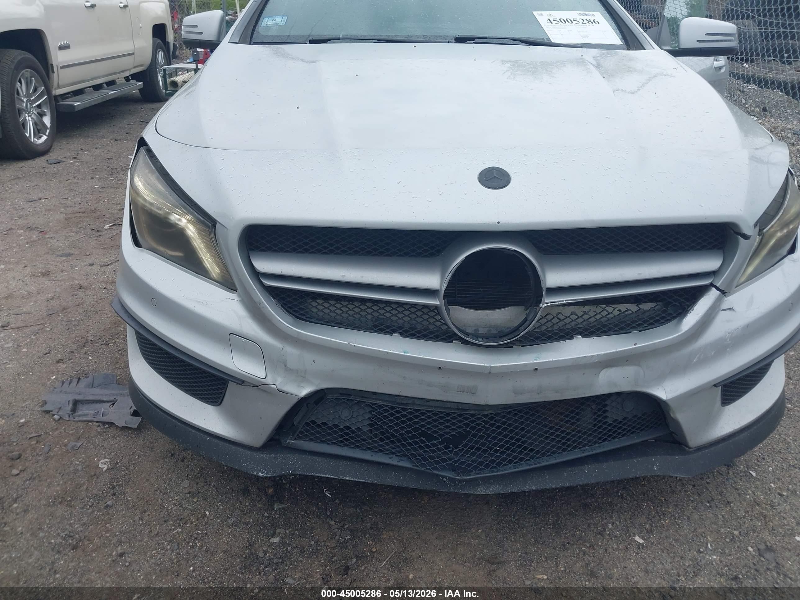 2014 Mercedes-benz Cla 45 Amg 4matic Серебряный vin: WDDSJ5CB3EN045871