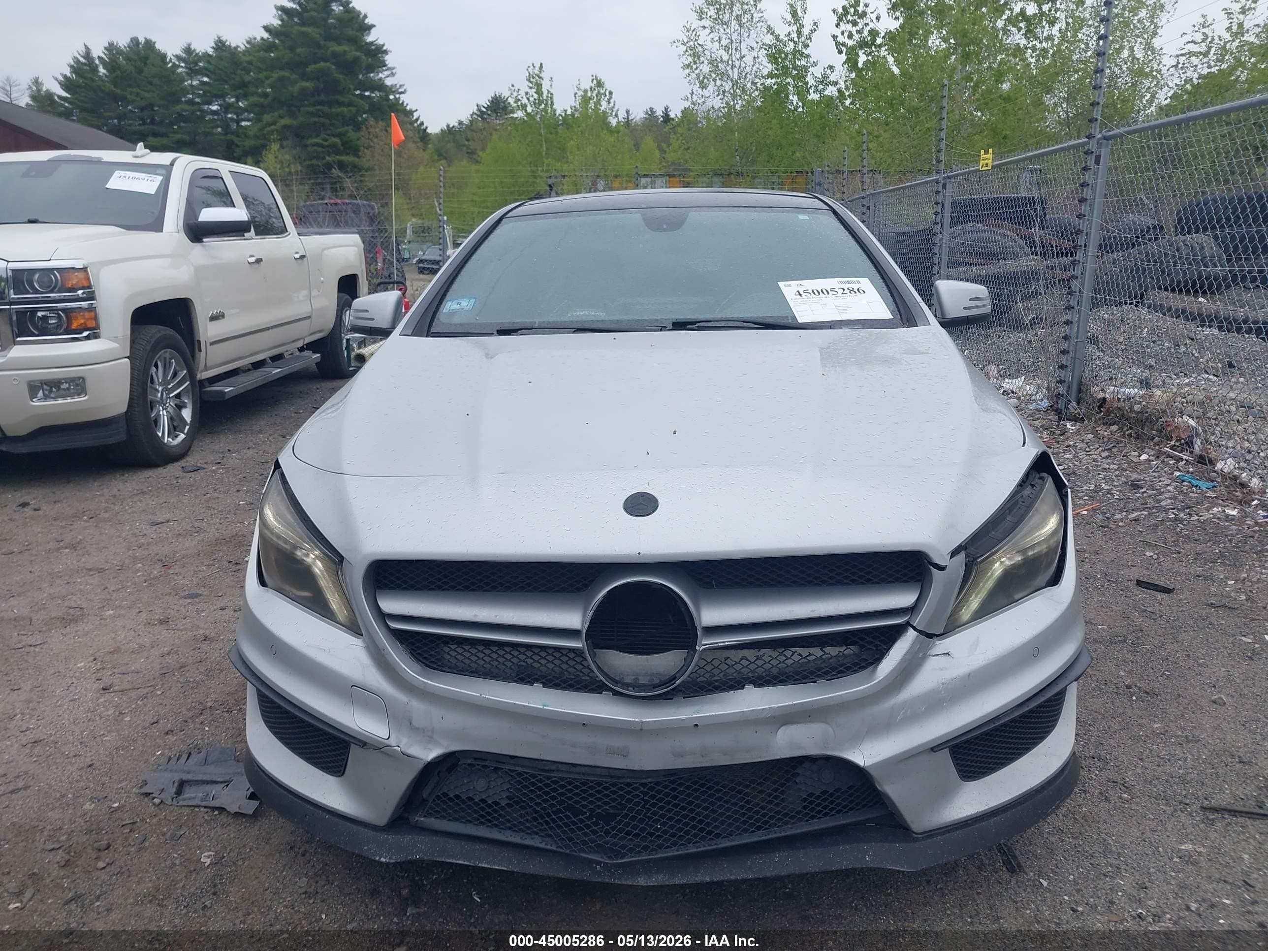 2014 Mercedes-benz Cla 45 Amg 4matic Серебряный vin: WDDSJ5CB3EN045871