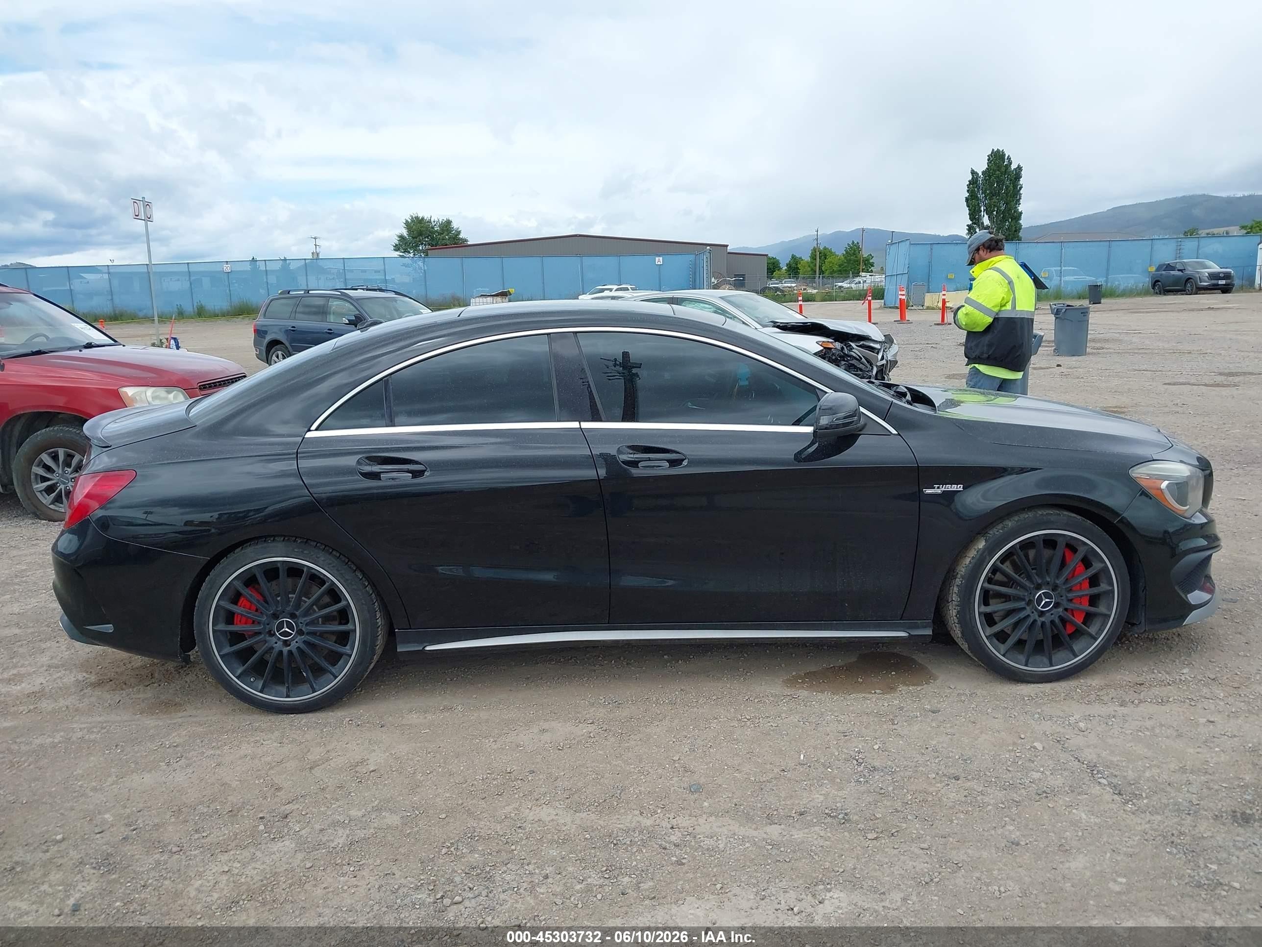 2014 Mercedes-benz Cla 45 Amg 4matic Black vin: WDDSJ5CB3EN135151